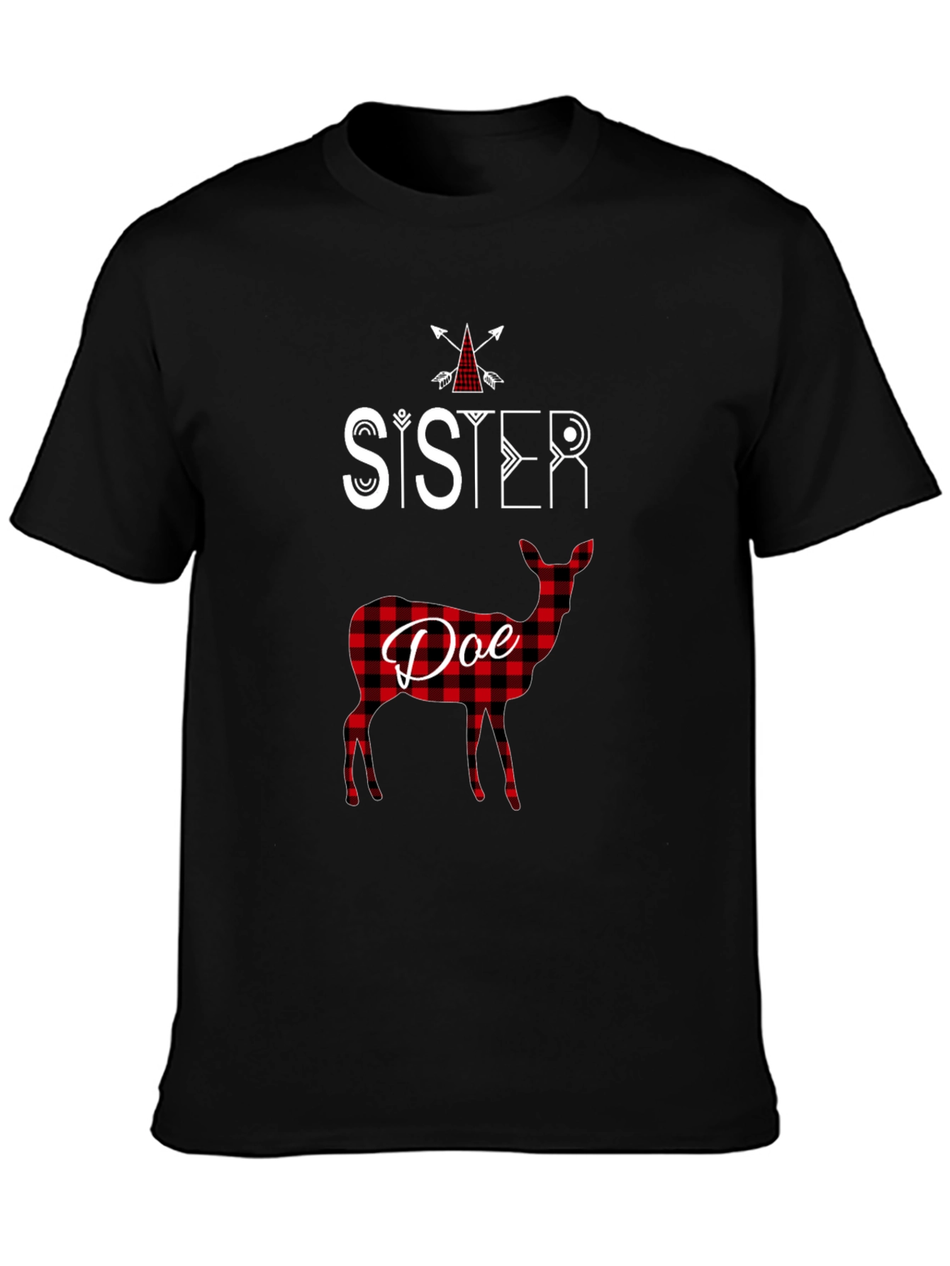 Sister Doe Plaid Graphic Tee