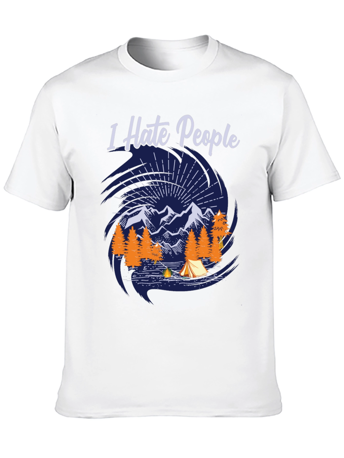 I Hate People Camping Graphic Tee