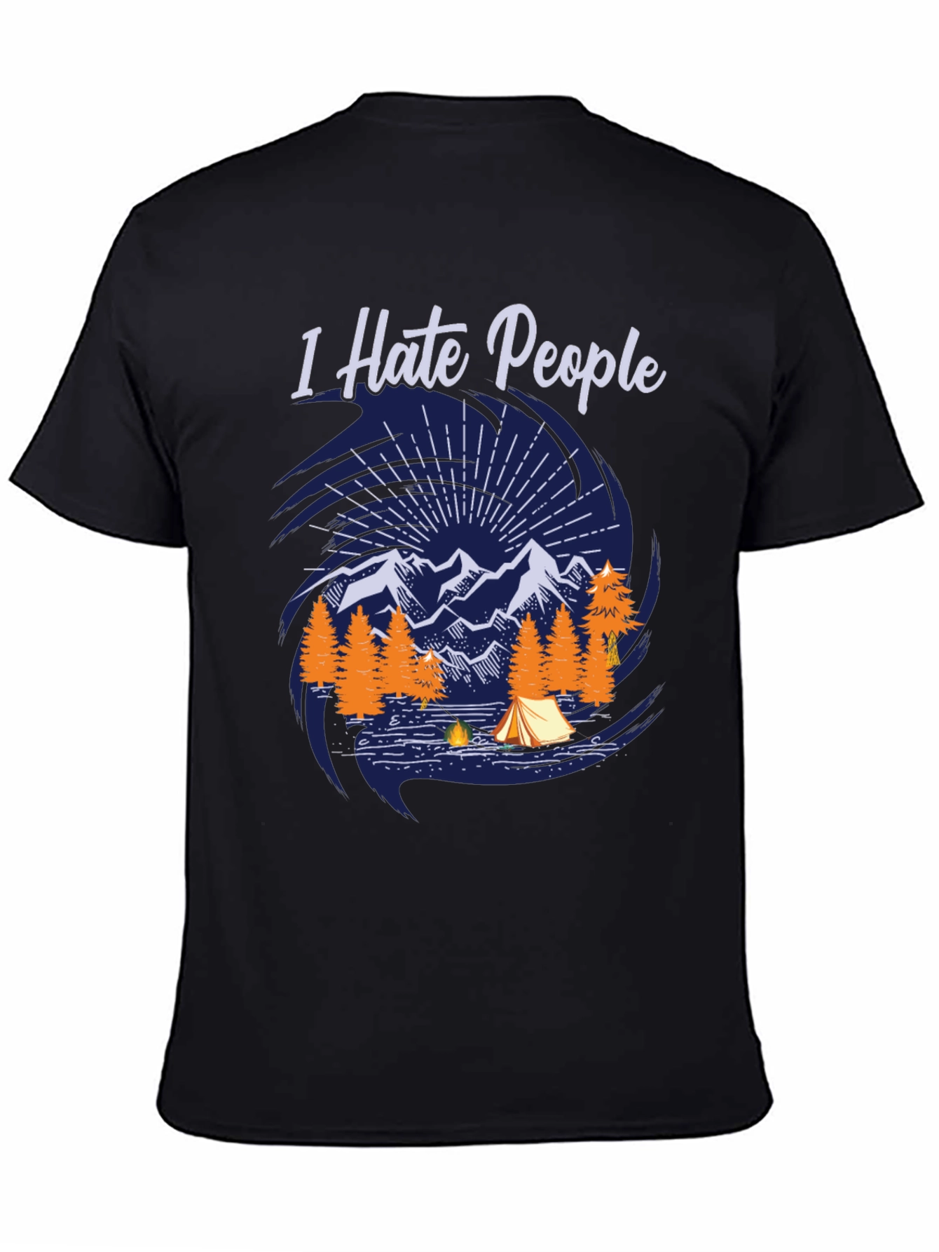 I Hate People Camping Graphic Tee