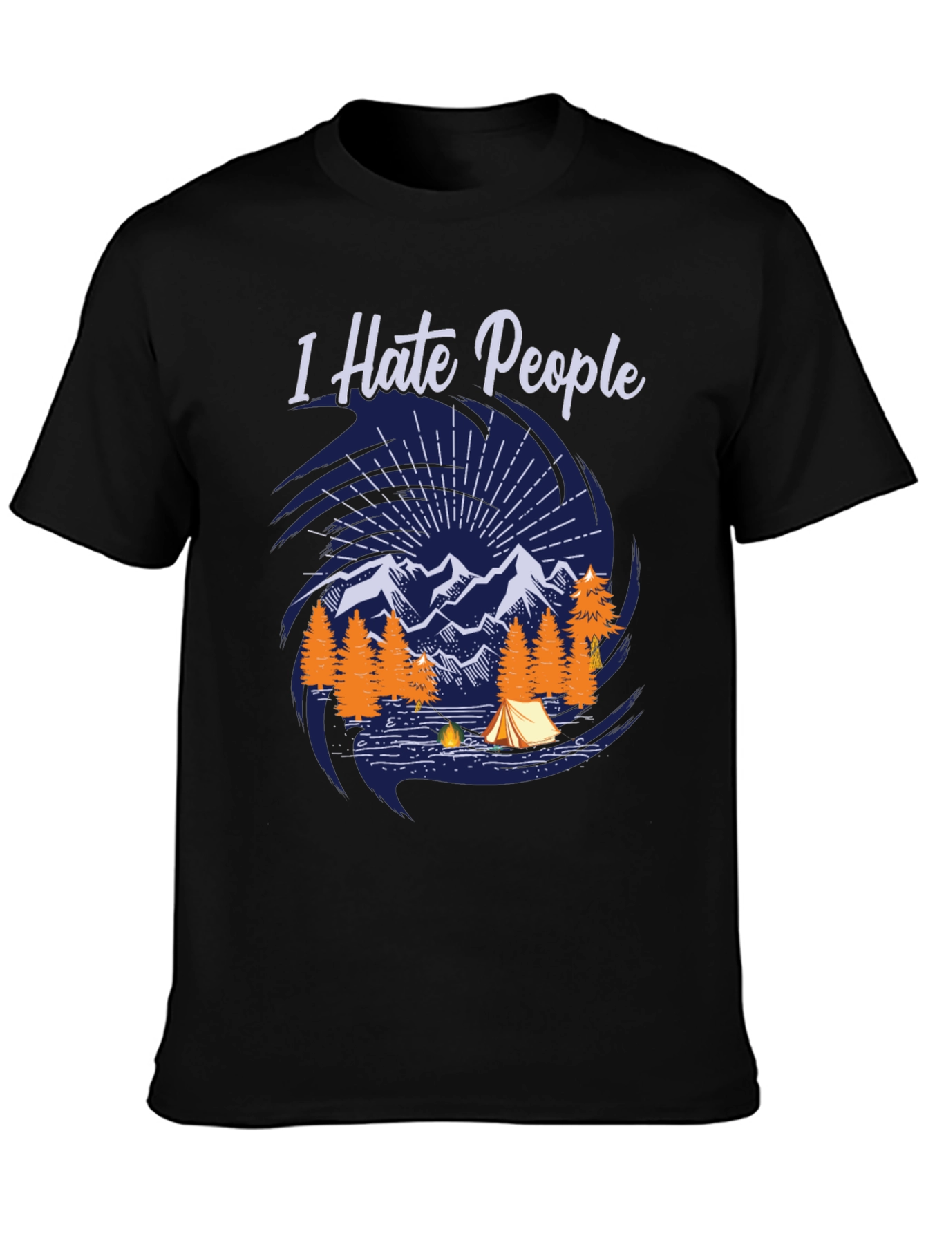 I Hate People Camping Graphic Tee