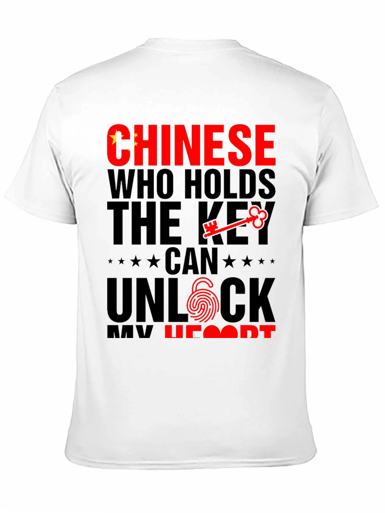 Chinese Key to My Heart Graphic T-Shirt