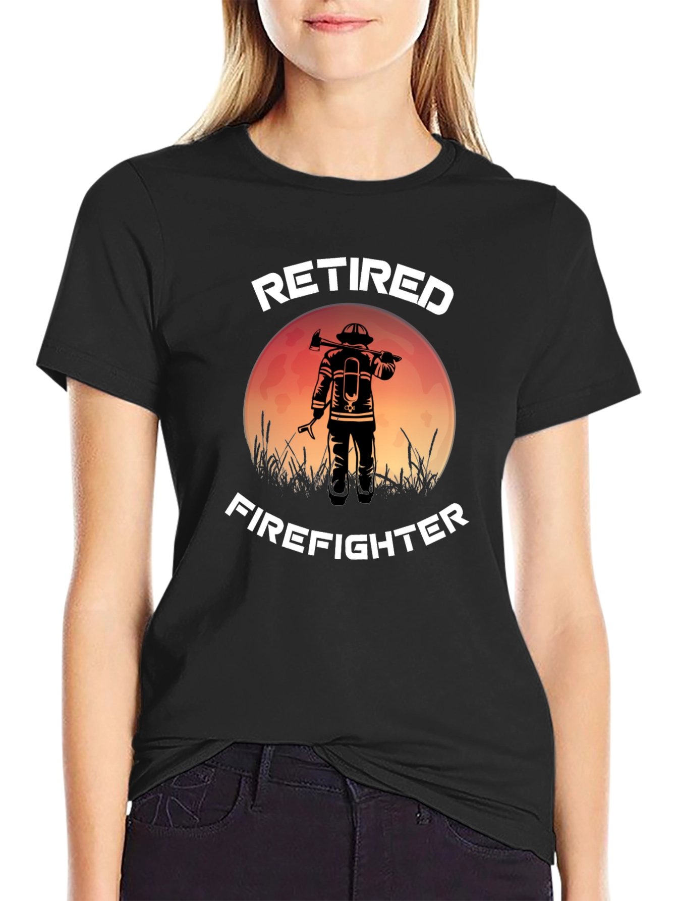Retired Firefighter Graphic T-Shirt