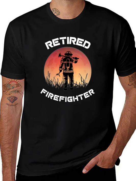 Retired Firefighter Graphic T-Shirt