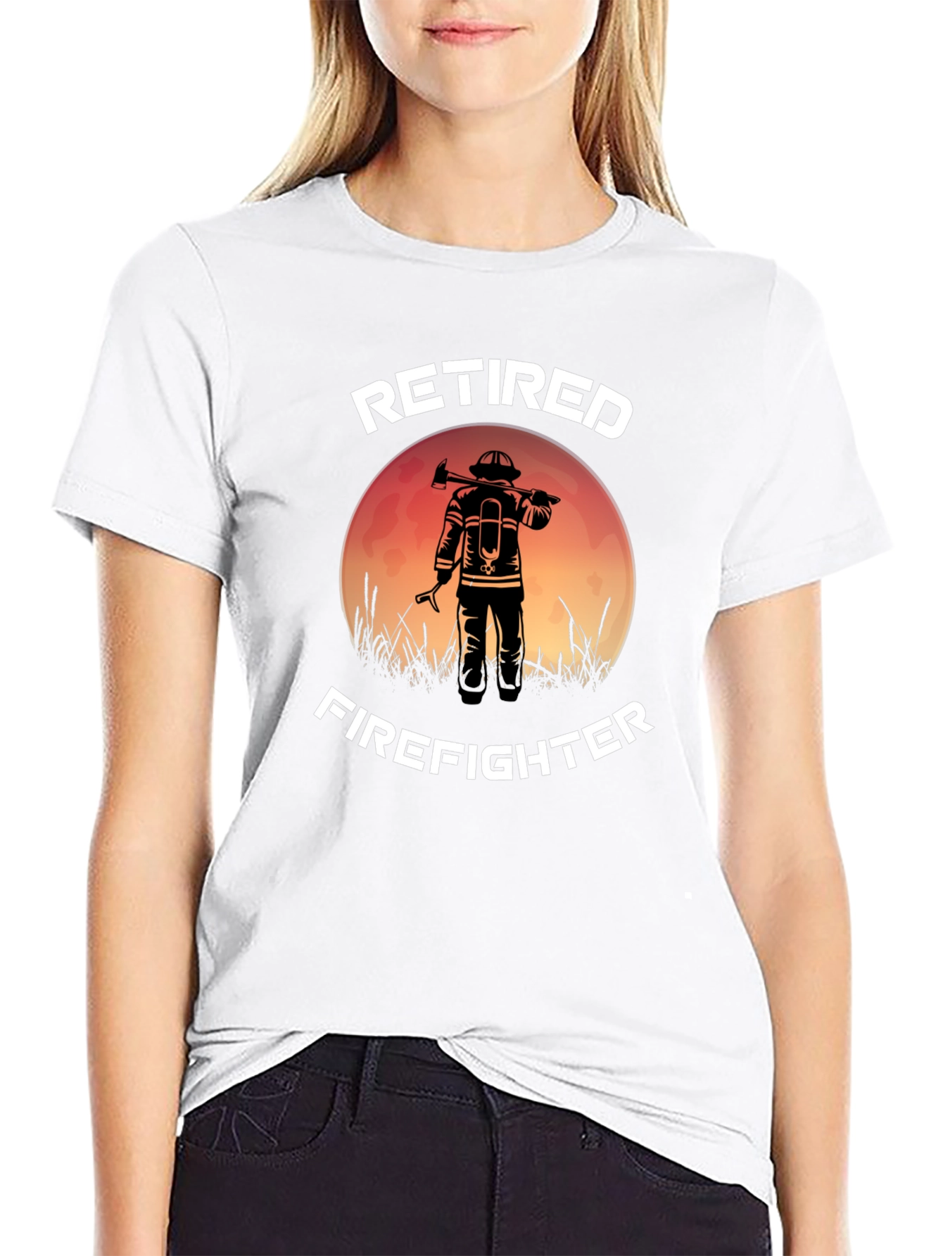 Retired Firefighter Graphic T-Shirt