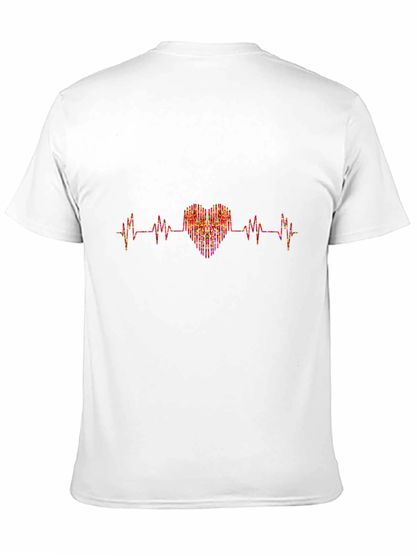 Heartbeat Heart Graphic Black T-Shirt