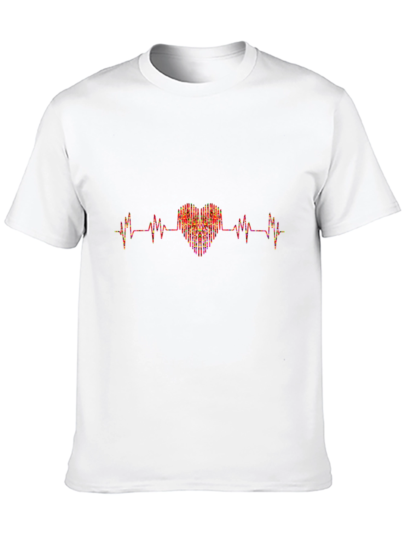 Heartbeat Heart Graphic Black T-Shirt