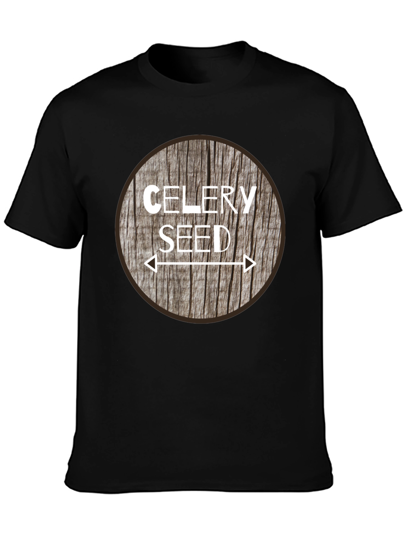 Celery Seed Graphic Tee - Unisex Black T-Shirt