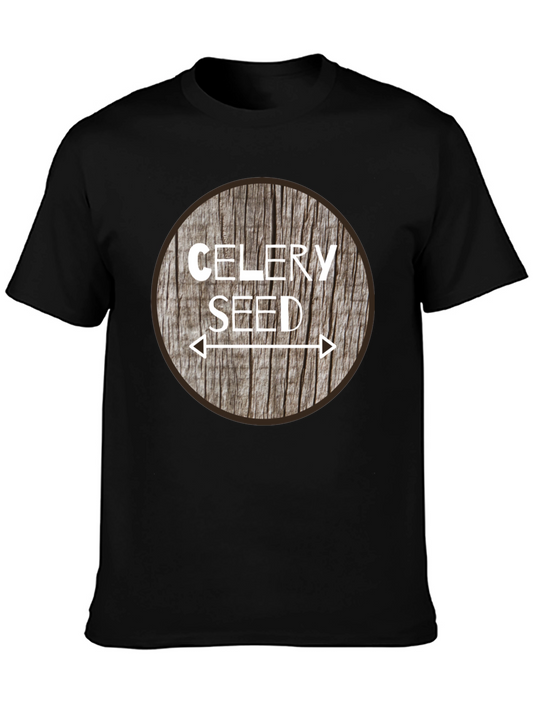 Celery Seed Graphic Tee - Unisex Black T-Shirt
