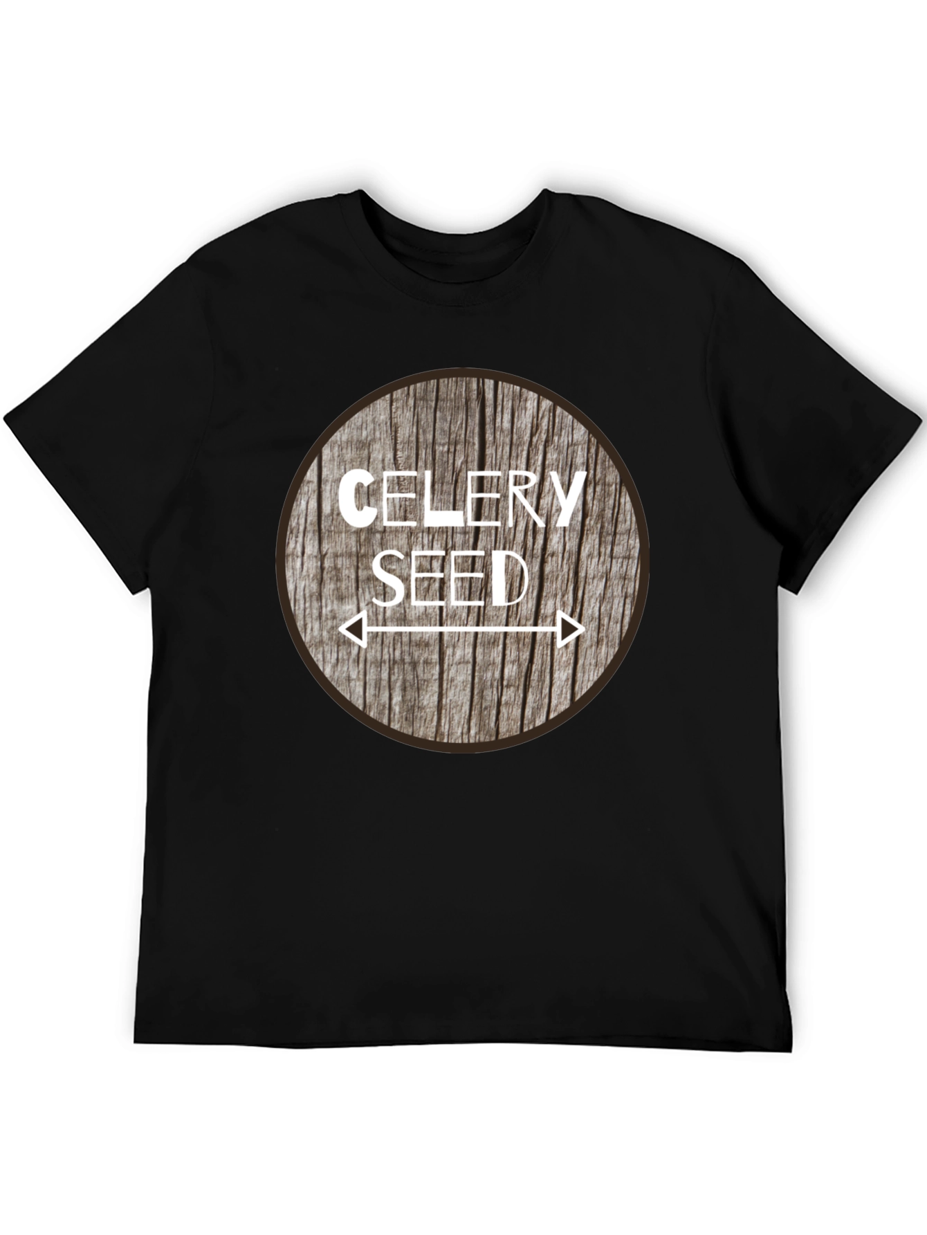 Celery Seed Graphic Tee - Unisex Black T-Shirt