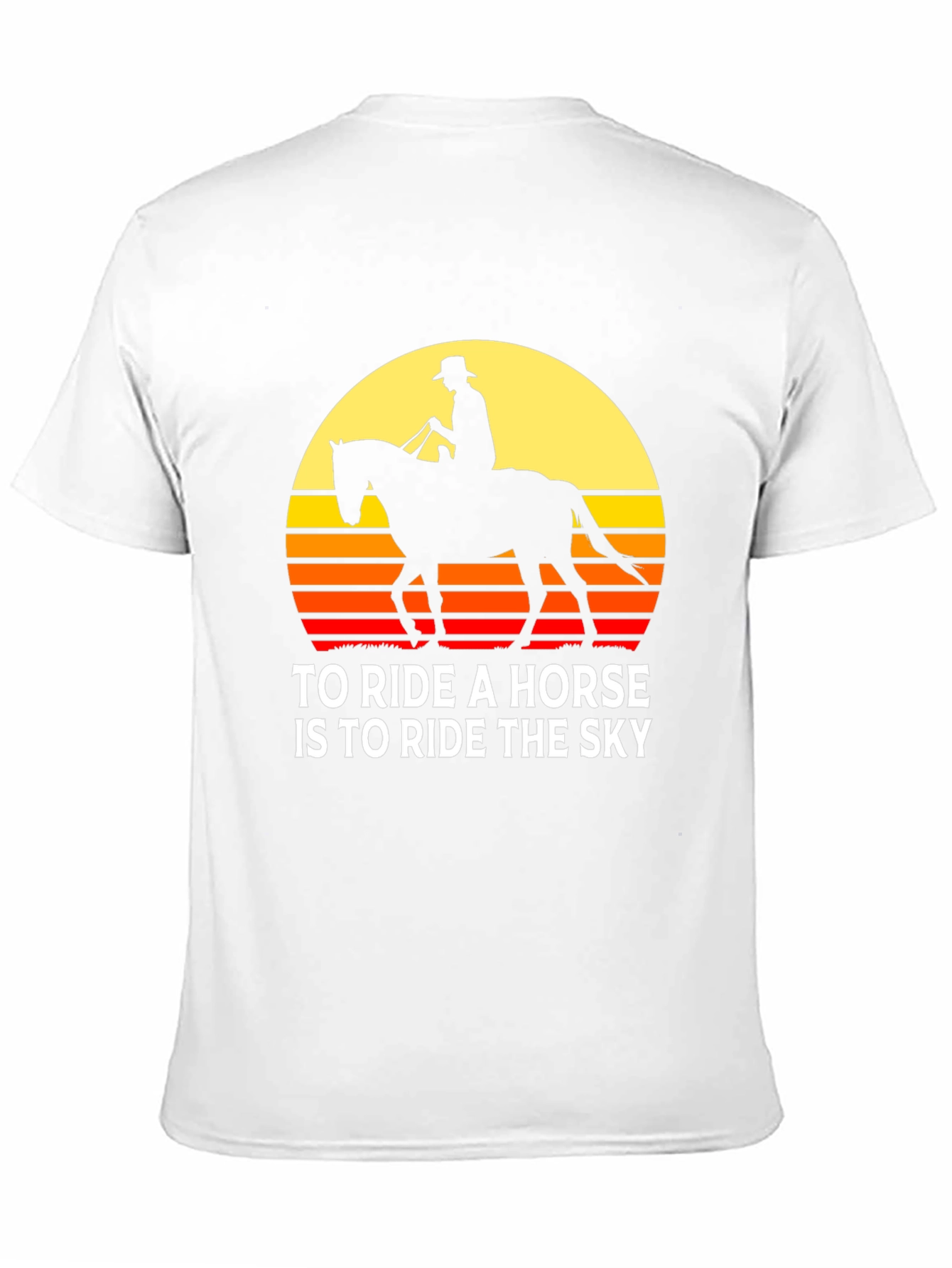 Horse Rider Sunset T-Shirt: Ride the Sky