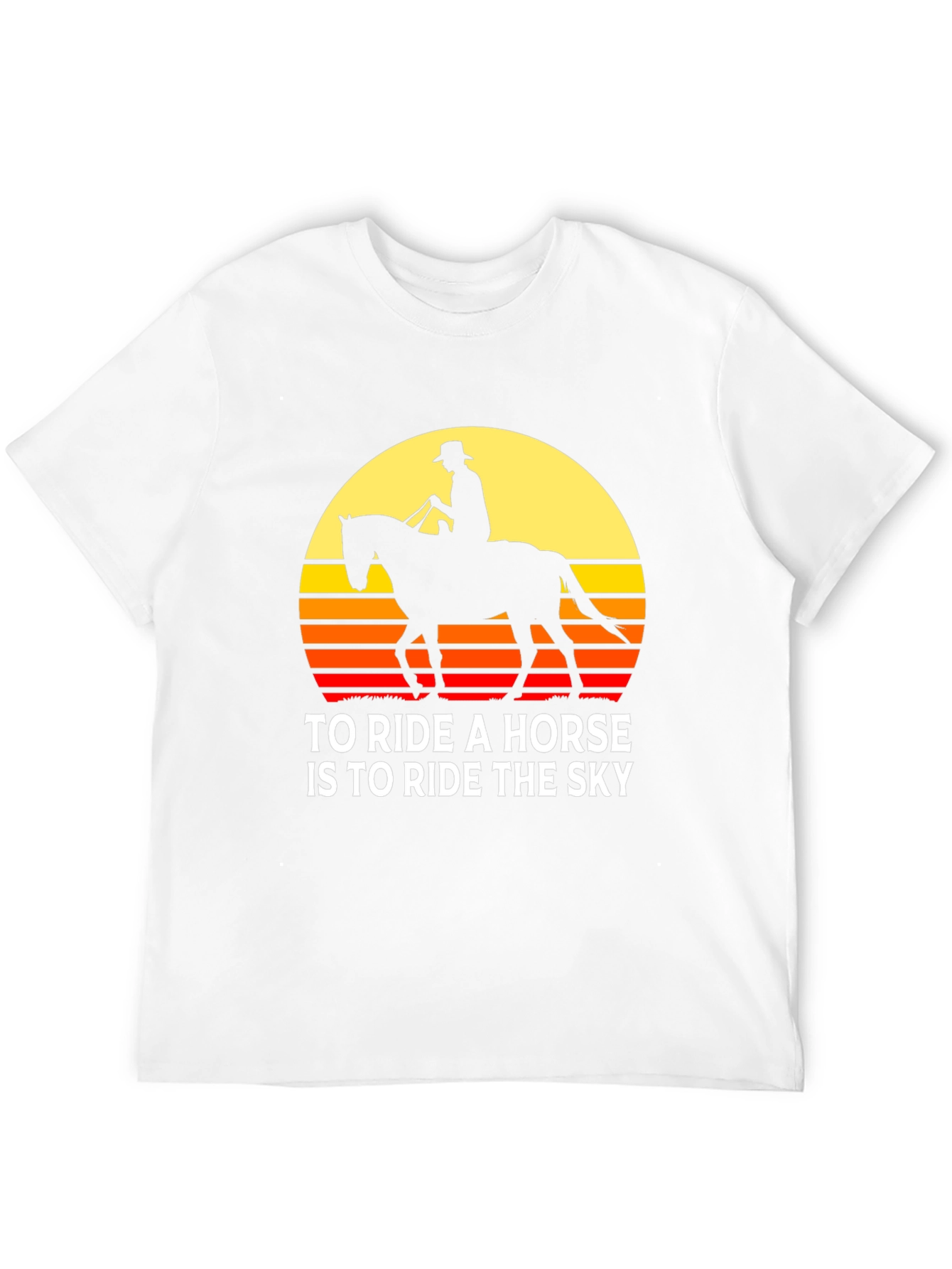 Horse Rider Sunset T-Shirt: Ride the Sky