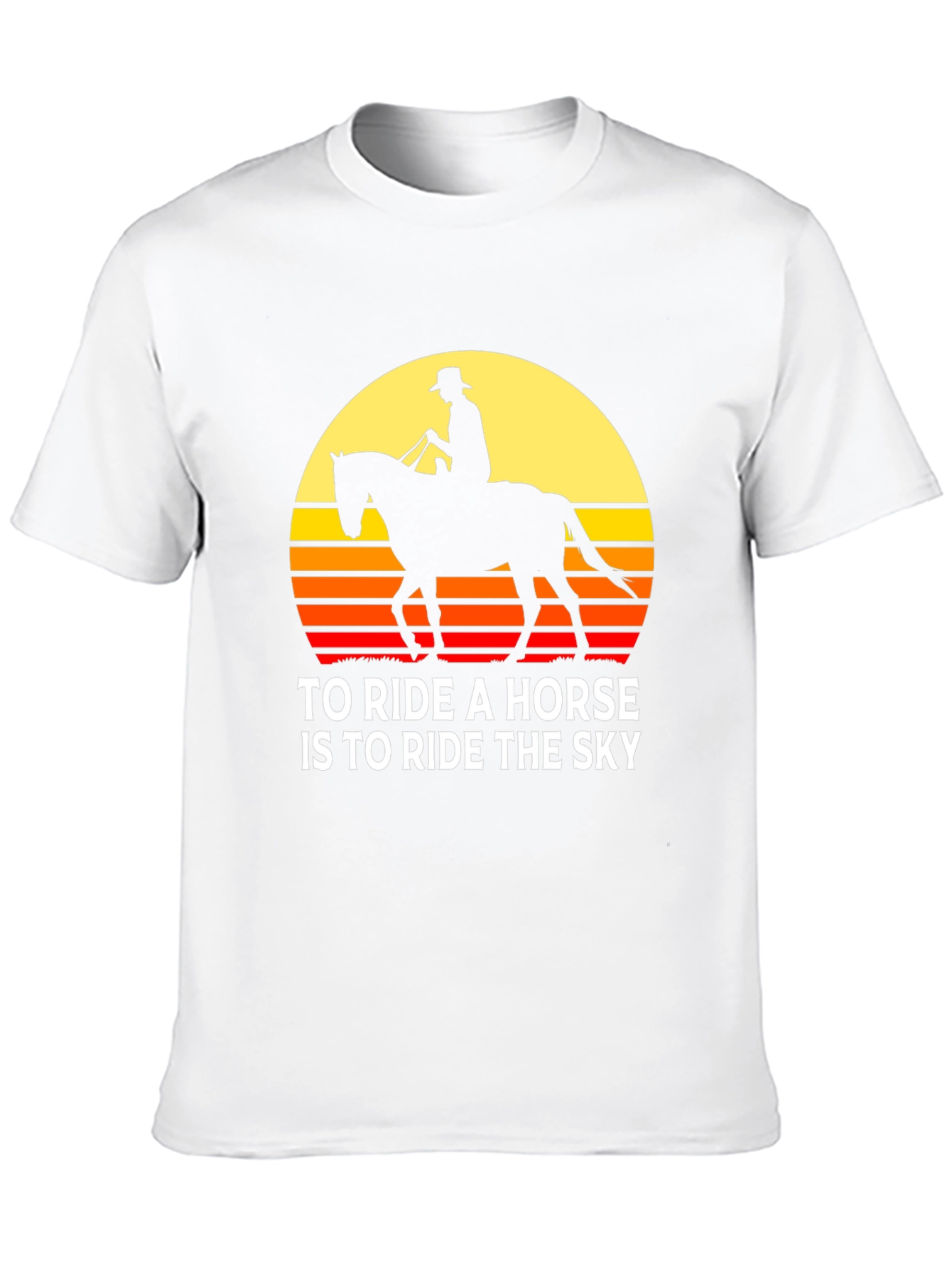 Horse Rider Sunset T-Shirt: Ride the Sky