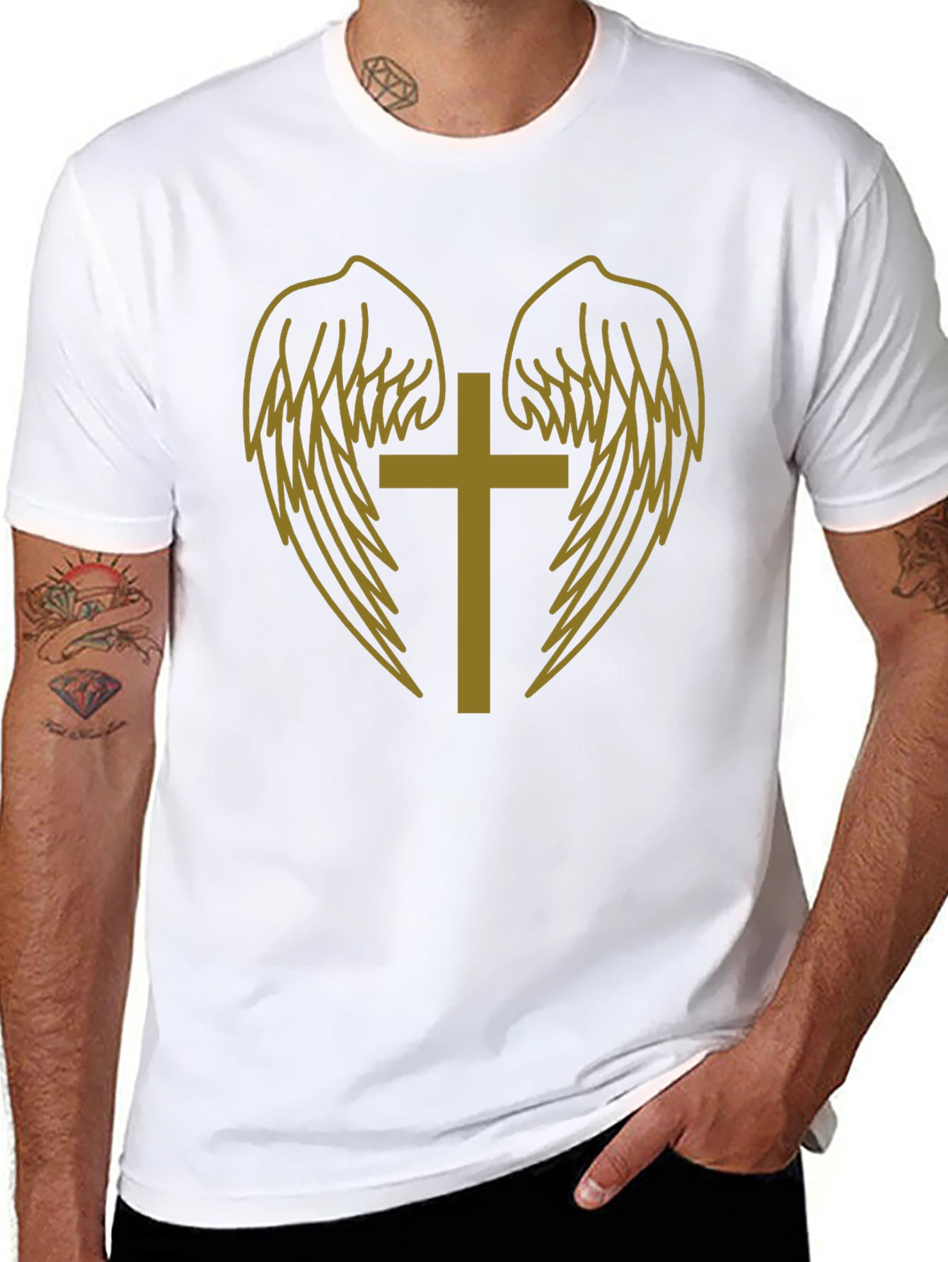 Cross and Wings Graphic Tee