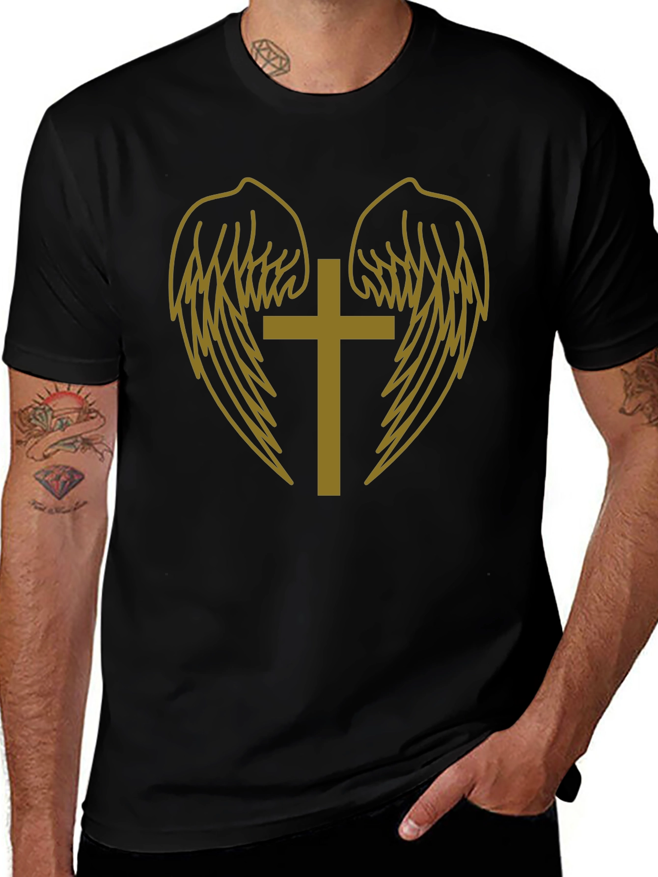 Cross and Wings Graphic Tee
