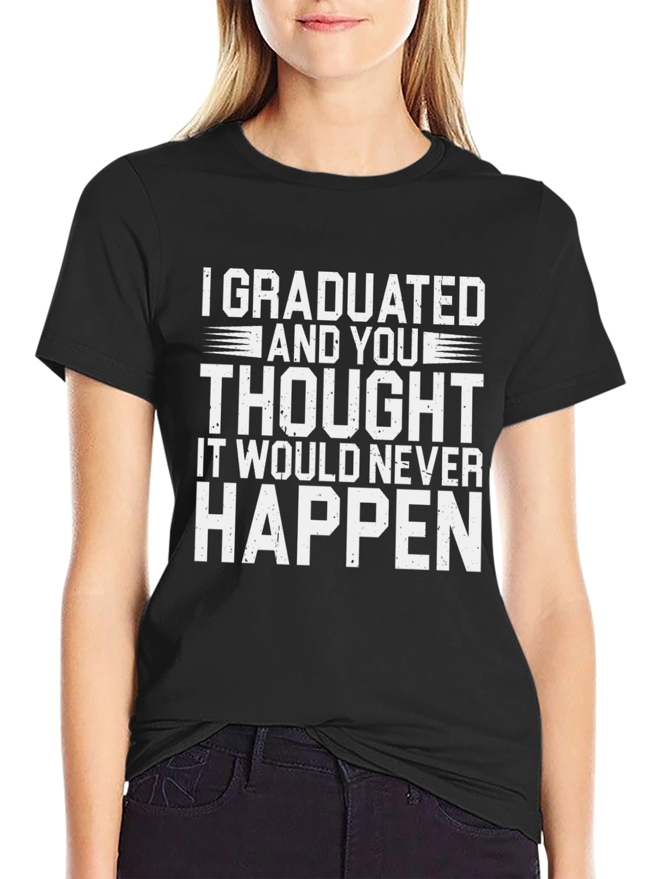 Graduation T-Shirt - I Graduated Funny Slogan Tee