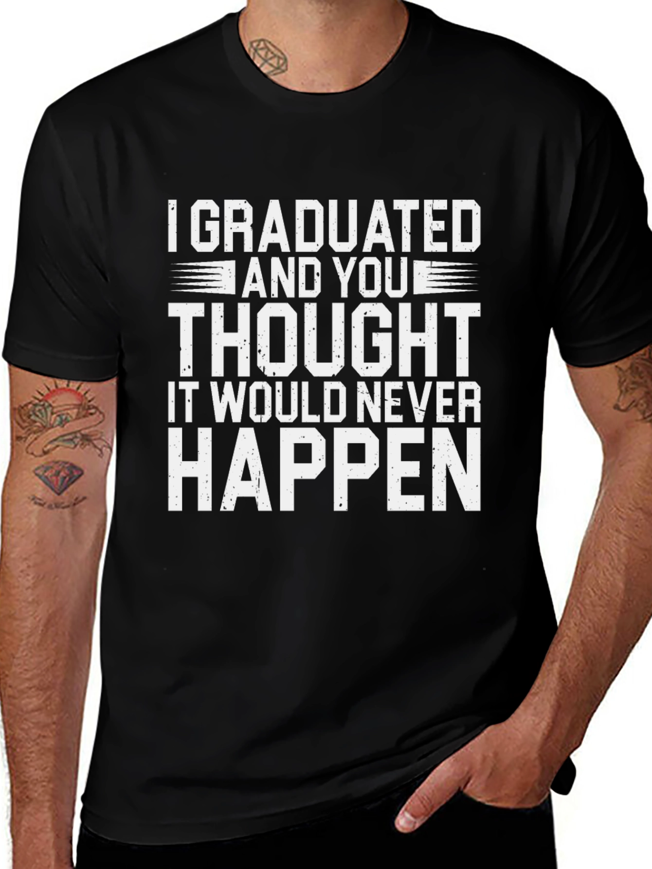 Graduation T-Shirt - I Graduated Funny Slogan Tee