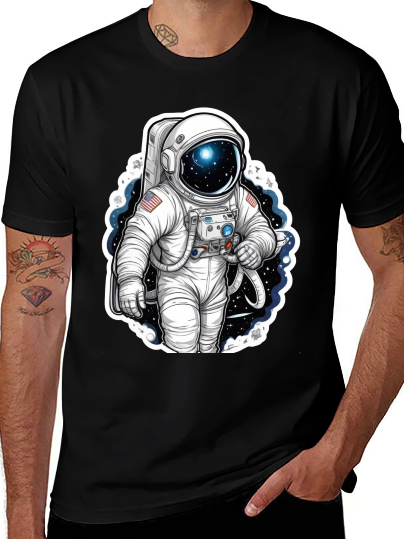 Astronaut Graphic Tee - Space Explorer Shirt