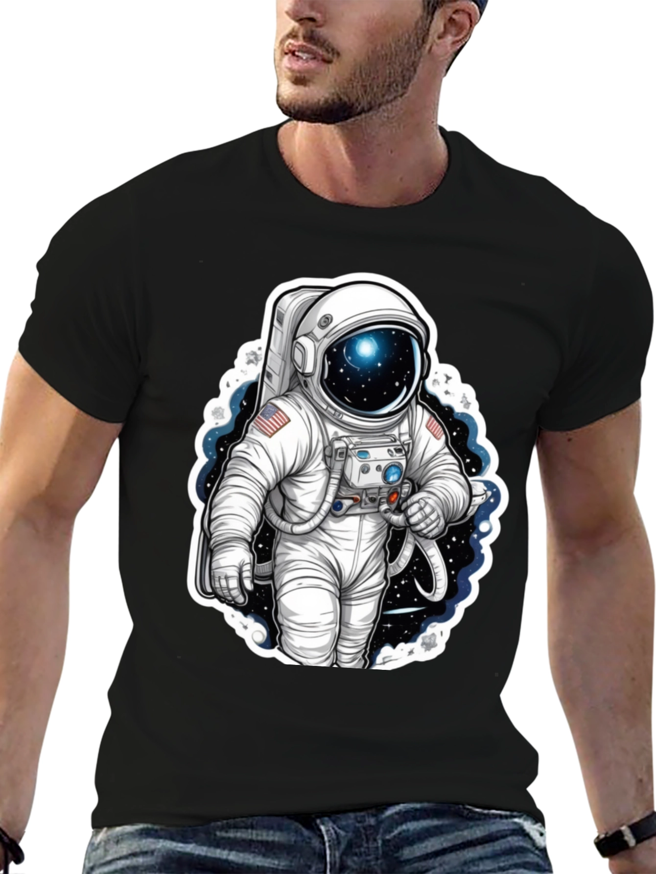 Astronaut Graphic Tee - Space Explorer Shirt