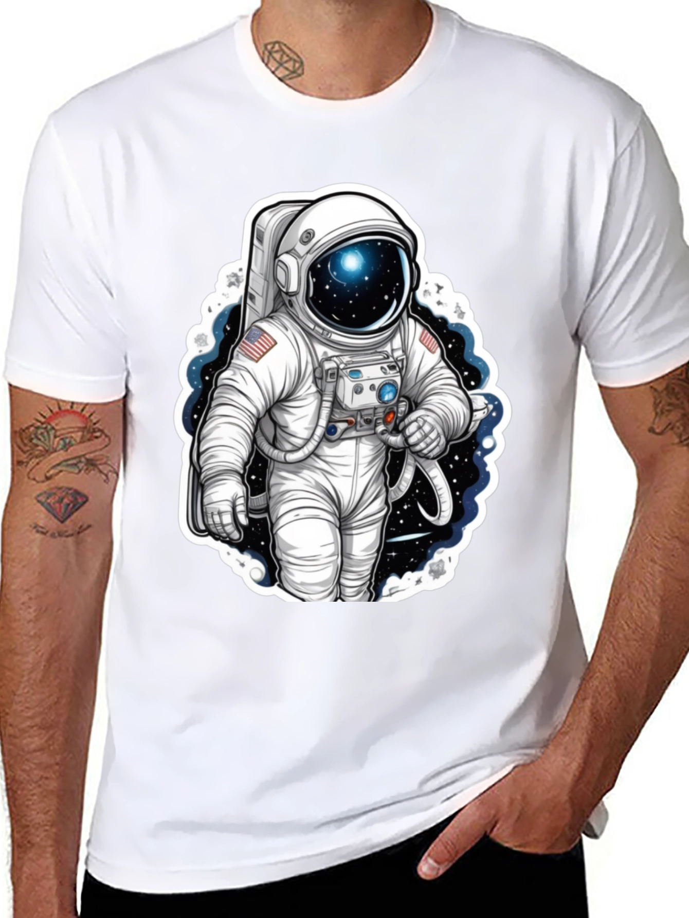 Astronaut Graphic Tee - Space Explorer Shirt