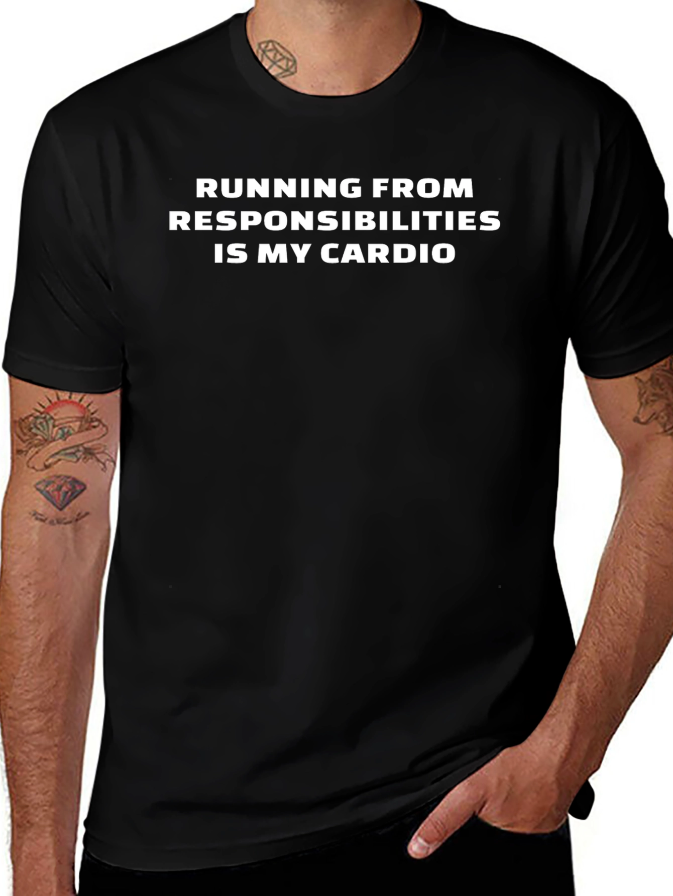 Running from Responsibilities Cardio T-Shirt