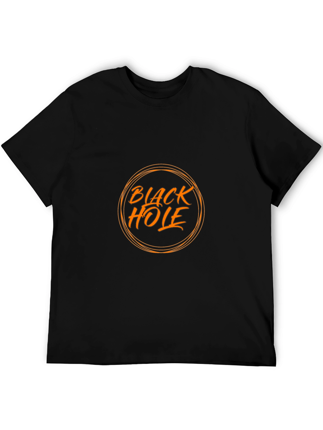 Black Hole Graphic Tee - Trendy Casual Wear