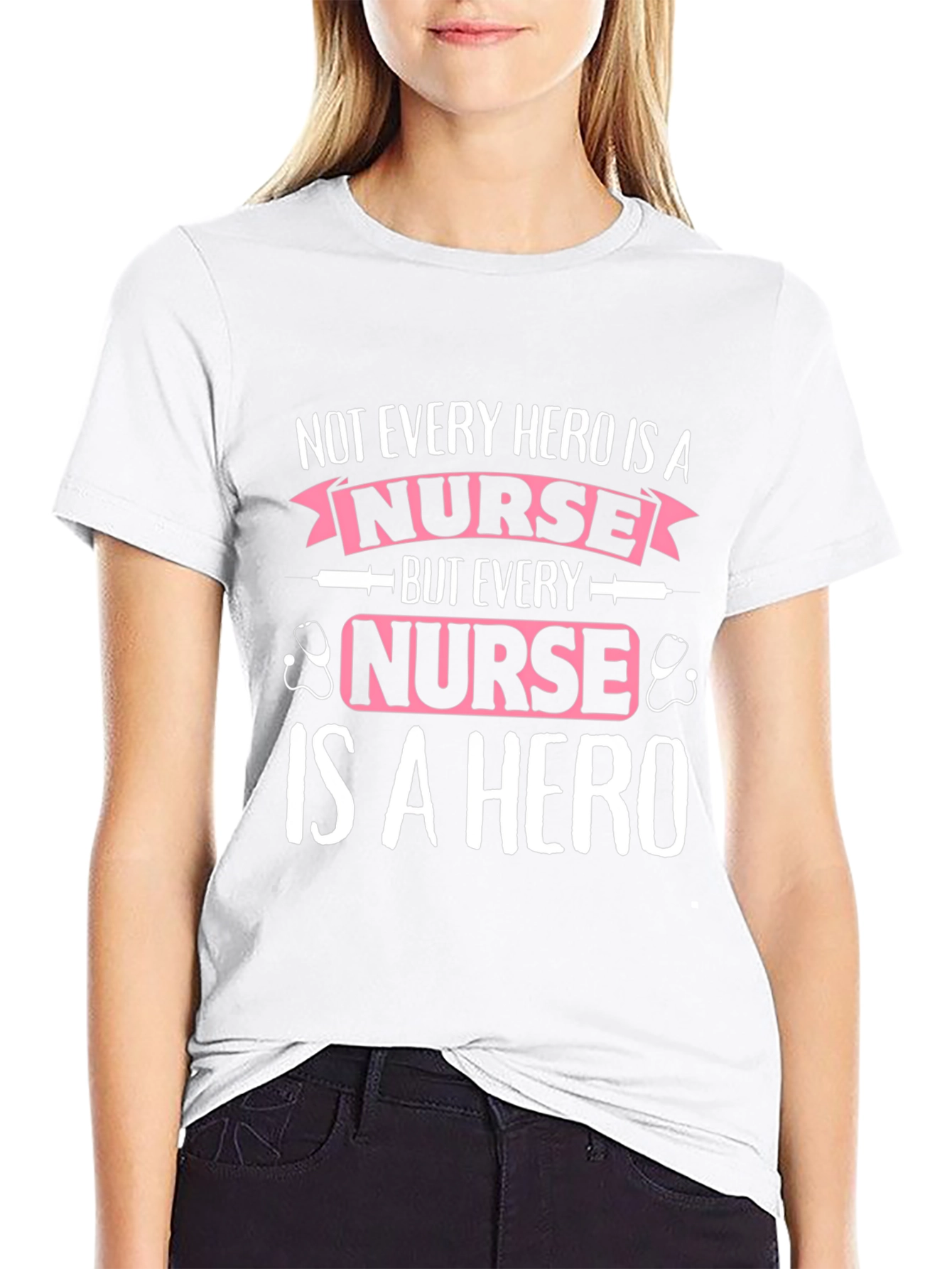 Nurse Hero T-Shirt - Unisex Black Cotton Tee