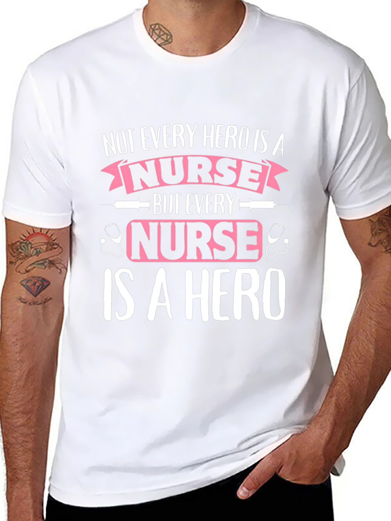 Nurse Hero T-Shirt - Unisex Black Cotton Tee