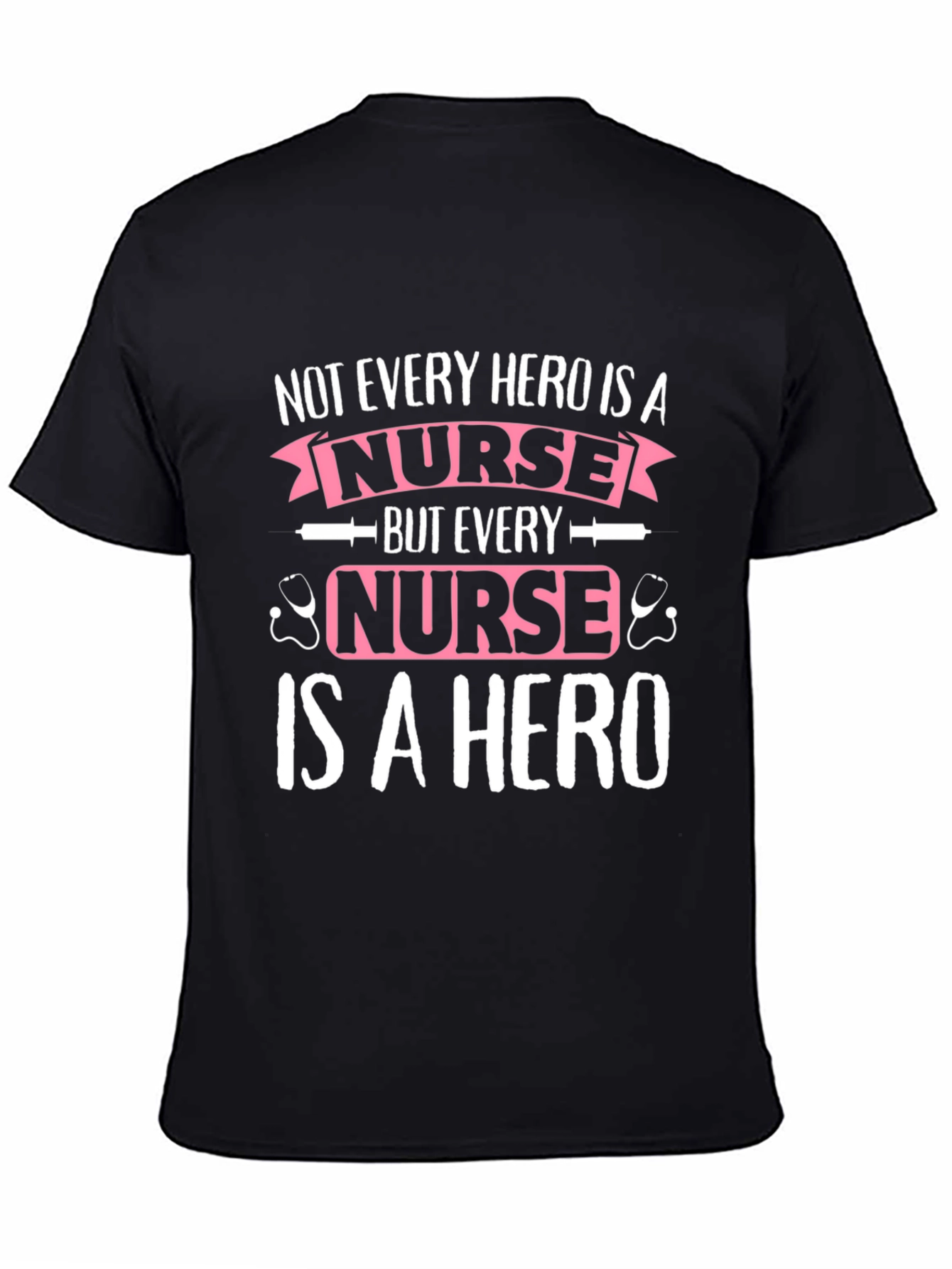 Nurse Hero T-Shirt - Unisex Black Cotton Tee