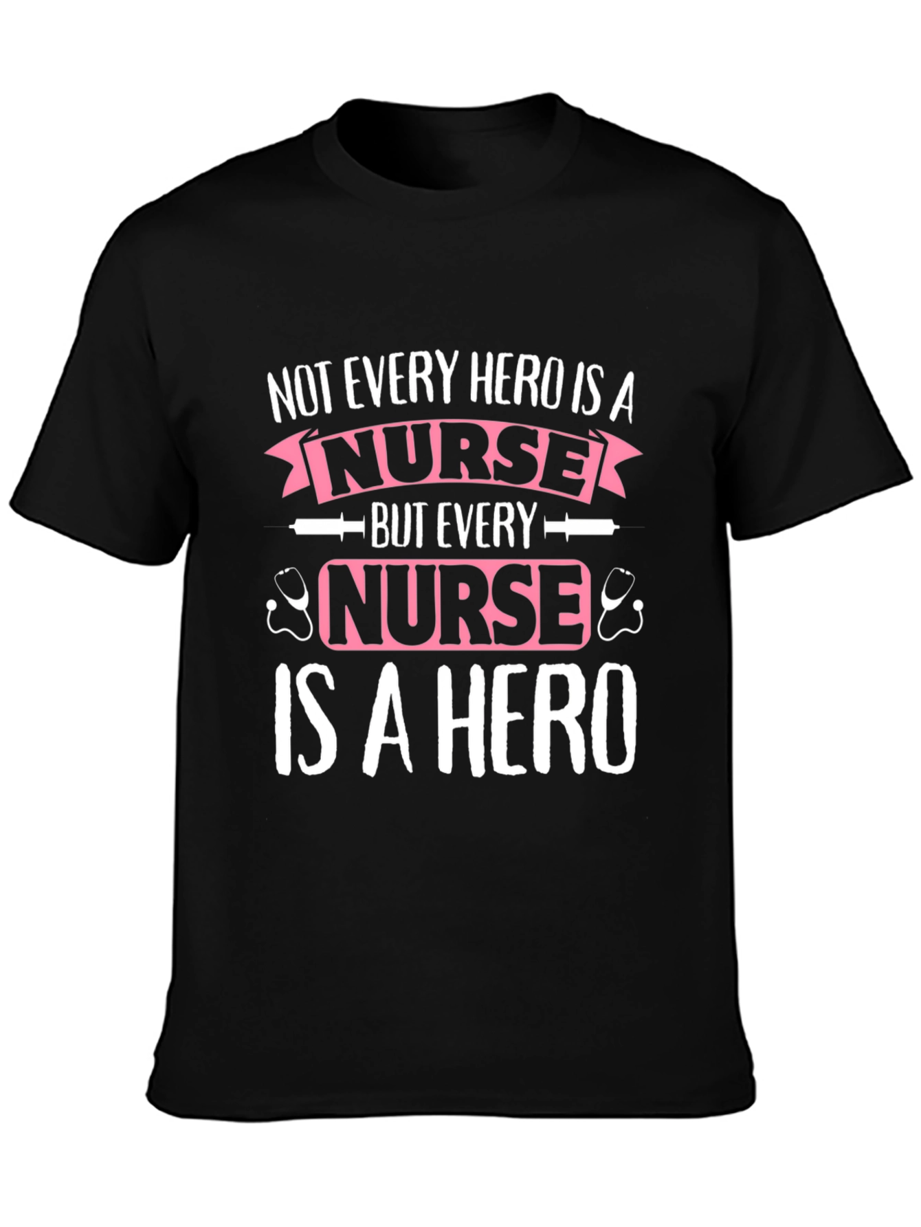 Nurse Hero T-Shirt - Unisex Black Cotton Tee