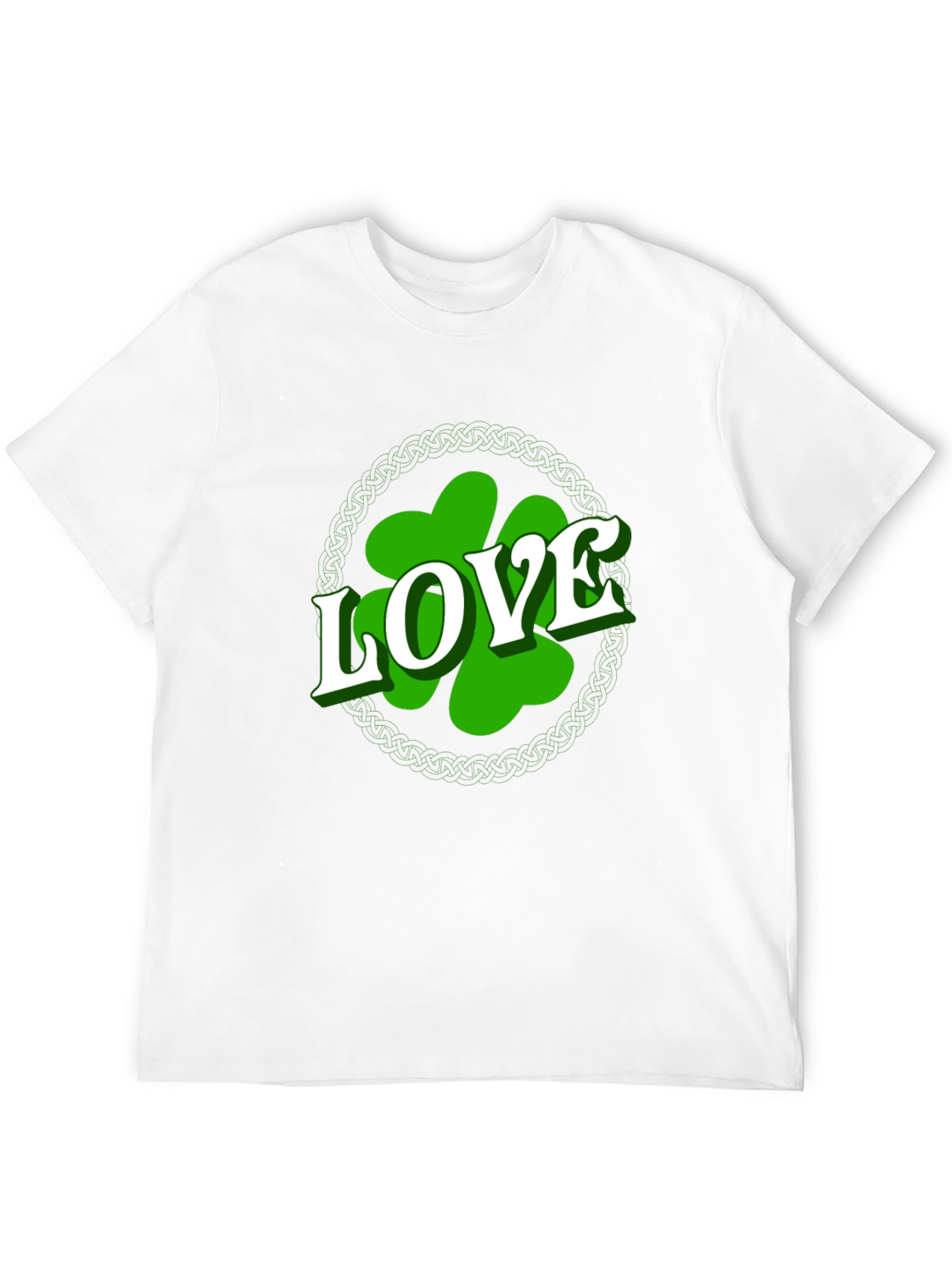 St. Patricks Day Love Shamrock Mens T-Shirt