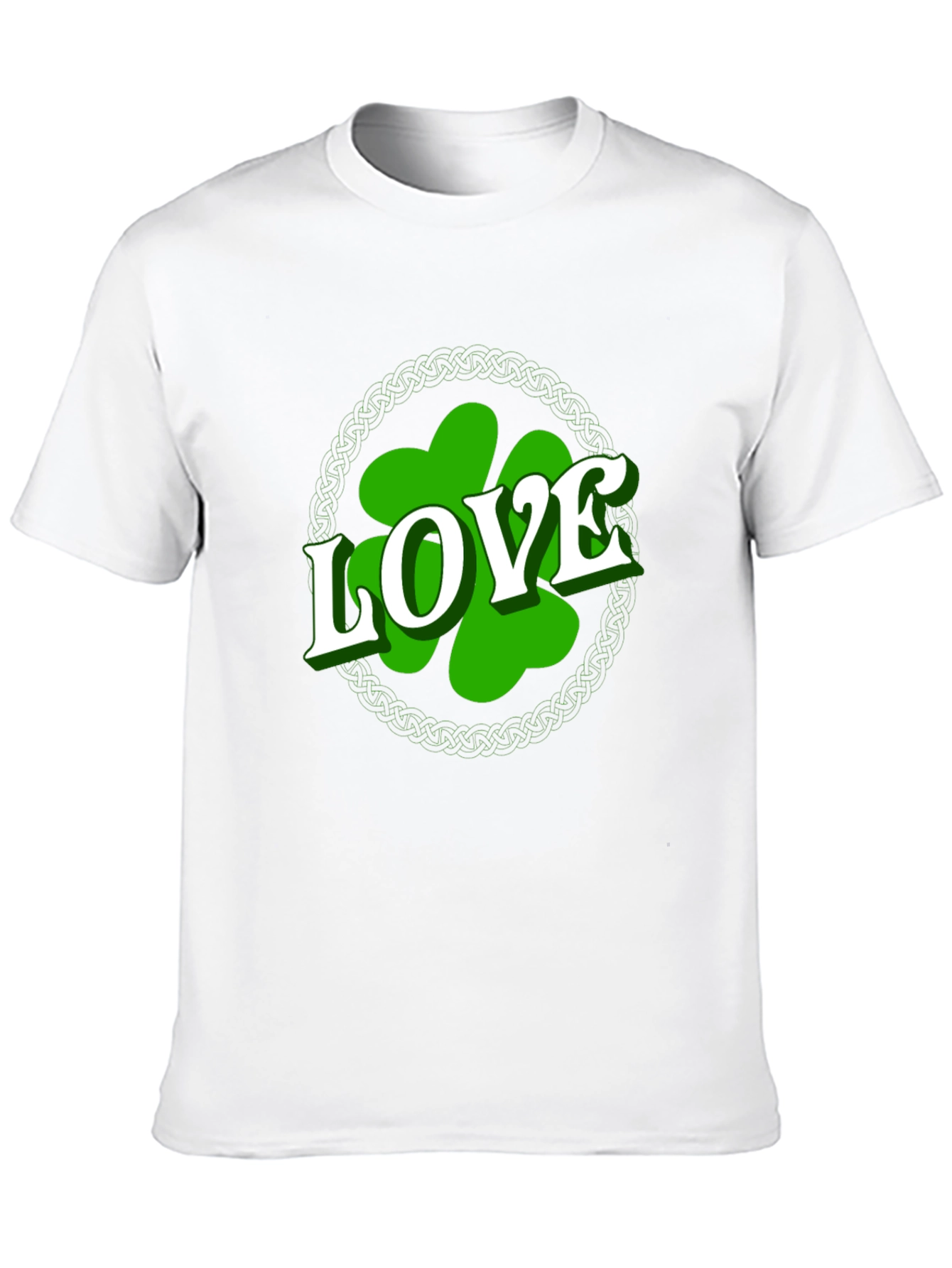St. Patricks Day Love Shamrock Mens T-Shirt