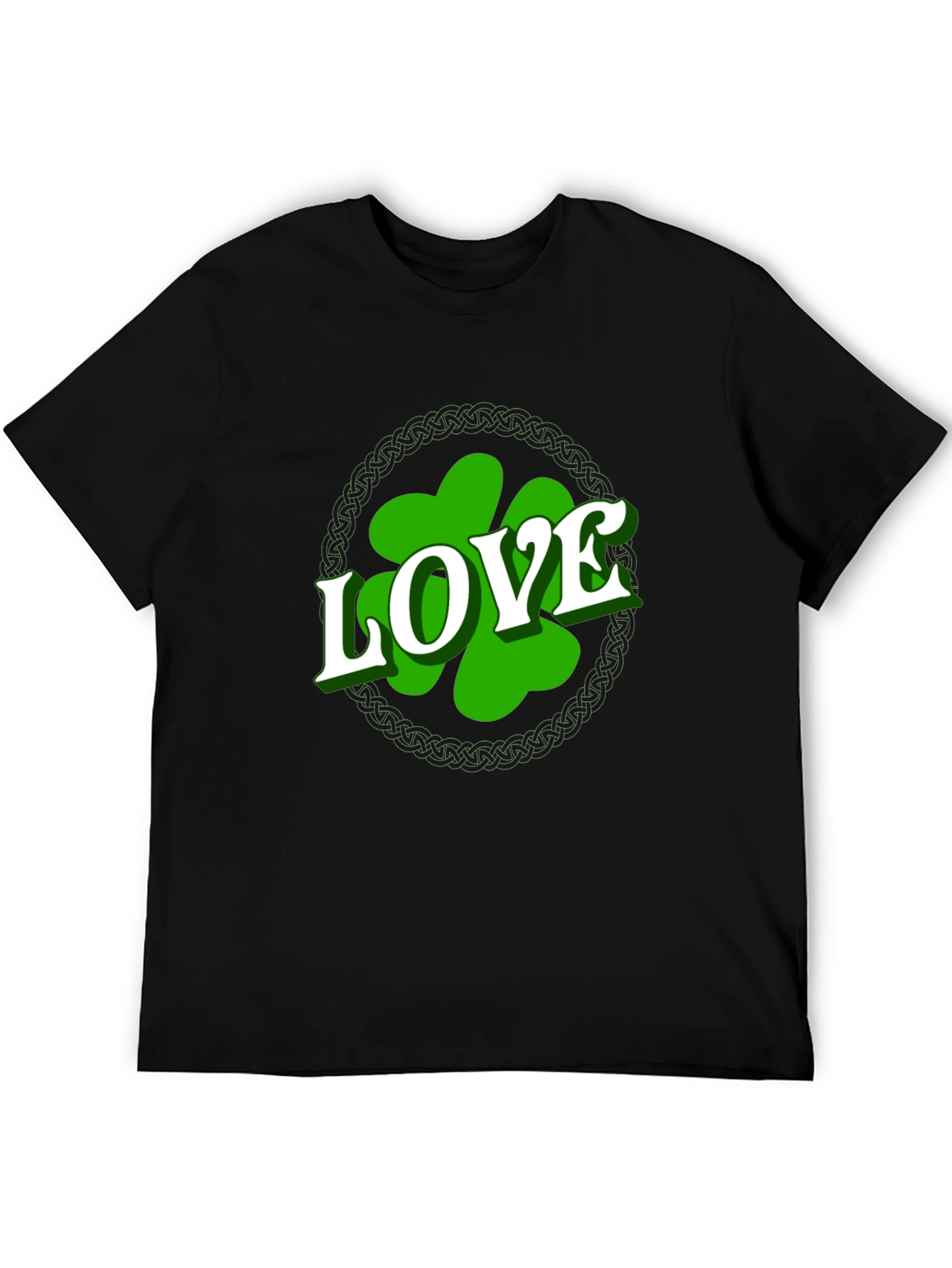 St. Patricks Day Love Shamrock Mens T-Shirt