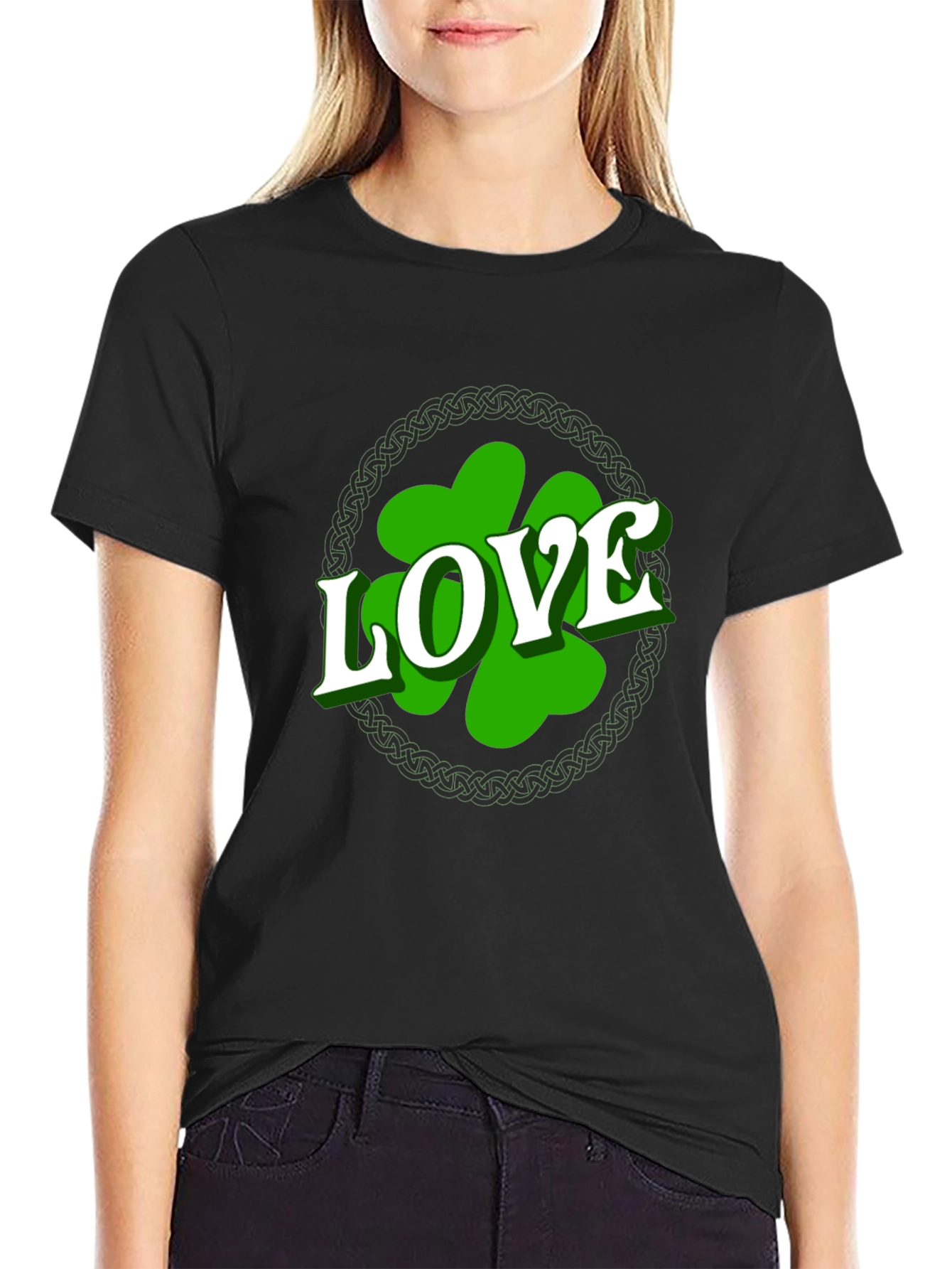 St. Patricks Day Love Shamrock Mens T-Shirt