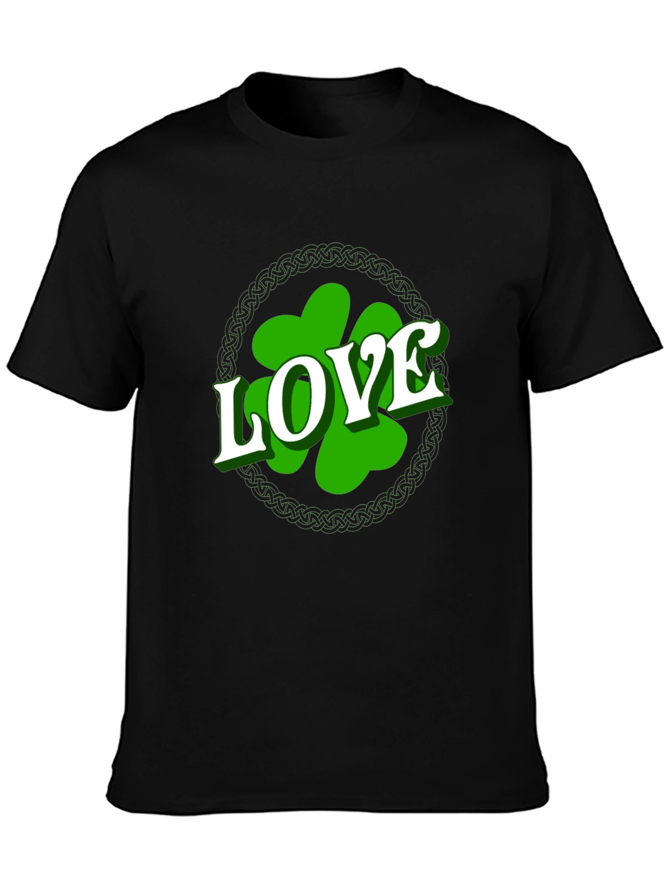 St. Patricks Day Love Shamrock Mens T-Shirt