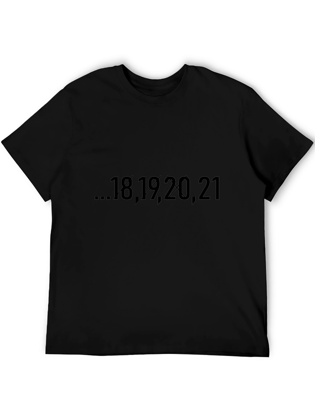 Birthday Year Black Tee Shirt