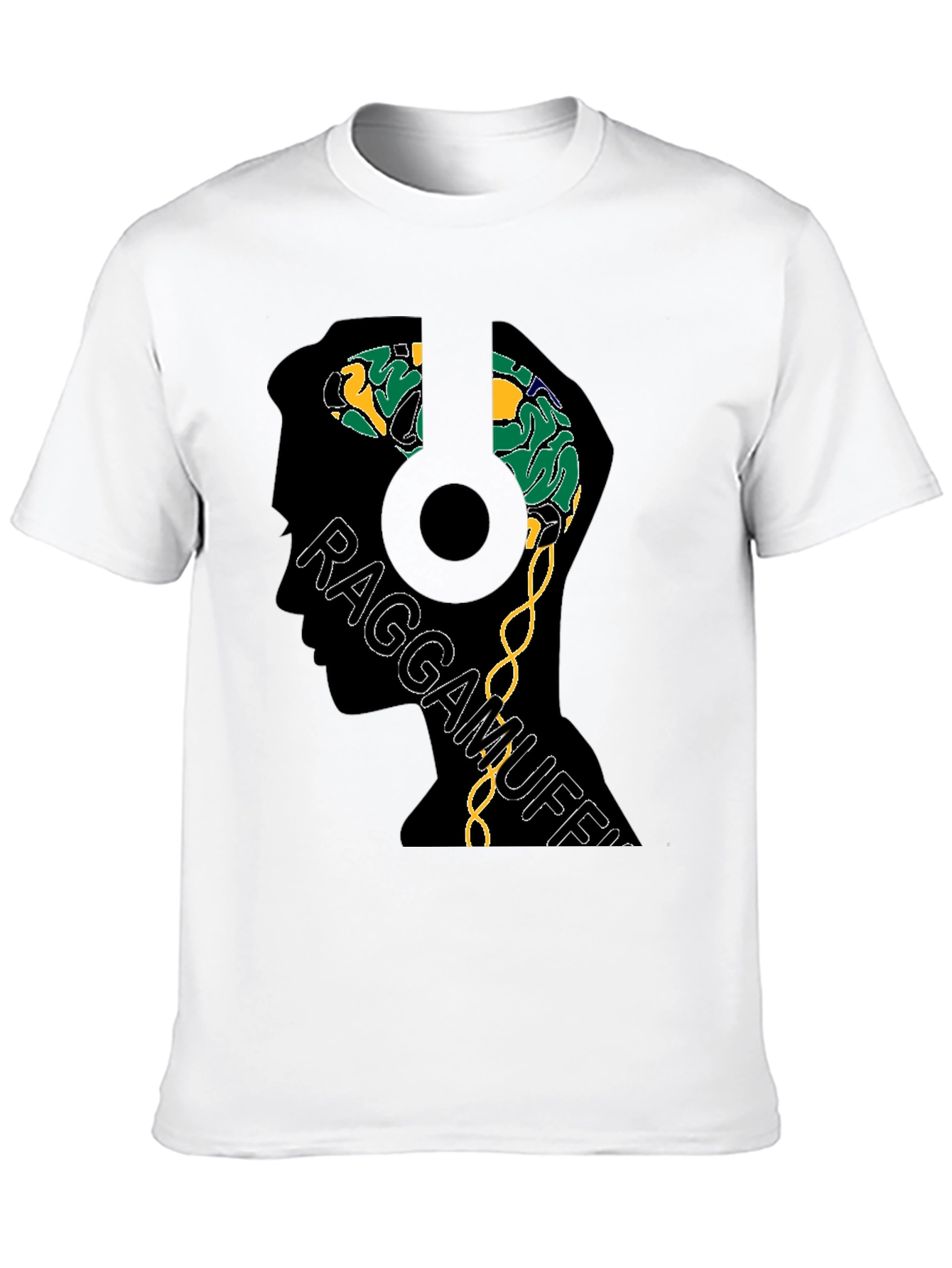 Raggamuffin Brain Graphic Tee - Unique Design