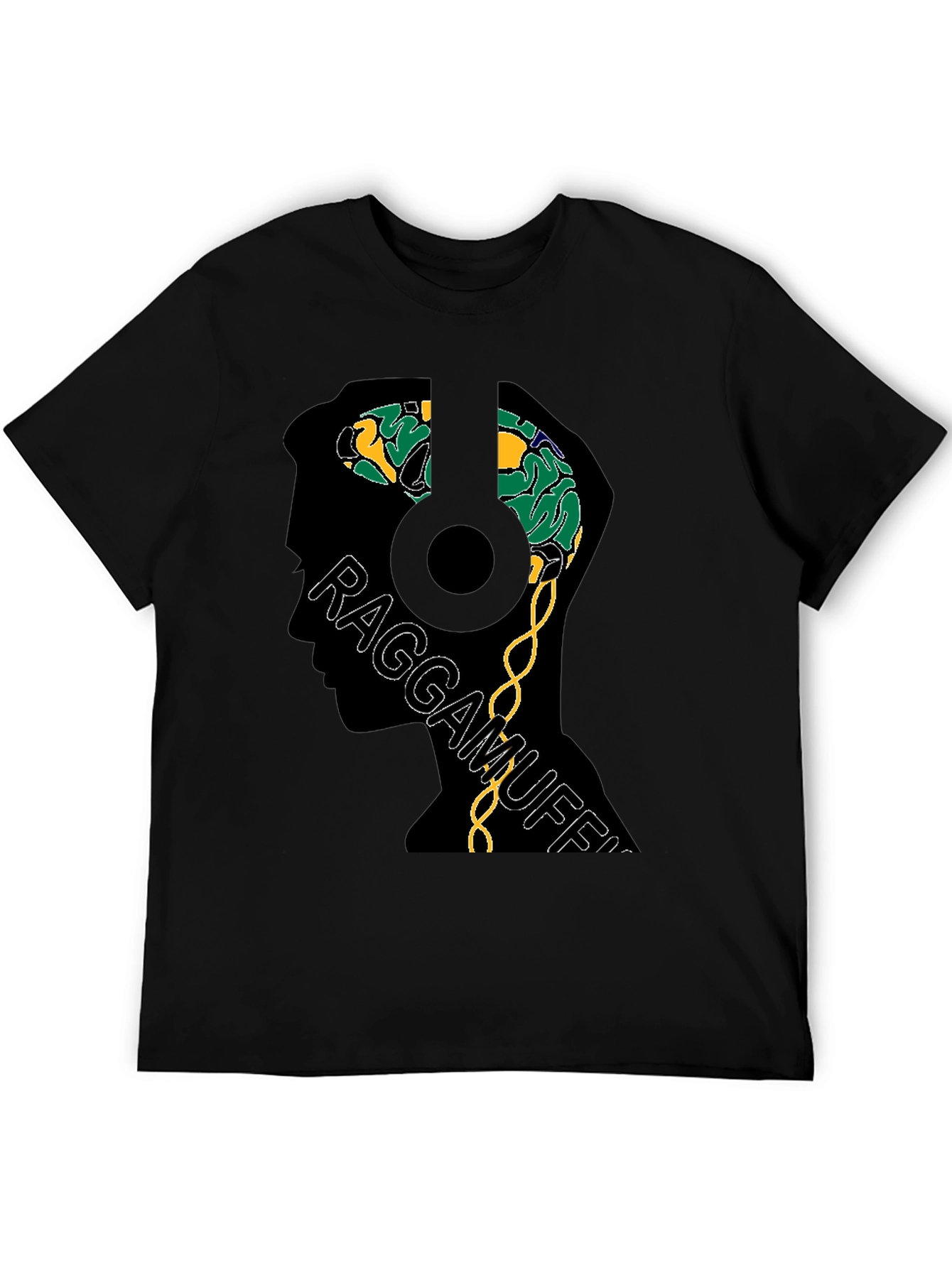 Raggamuffin Brain Graphic Tee - Unique Design