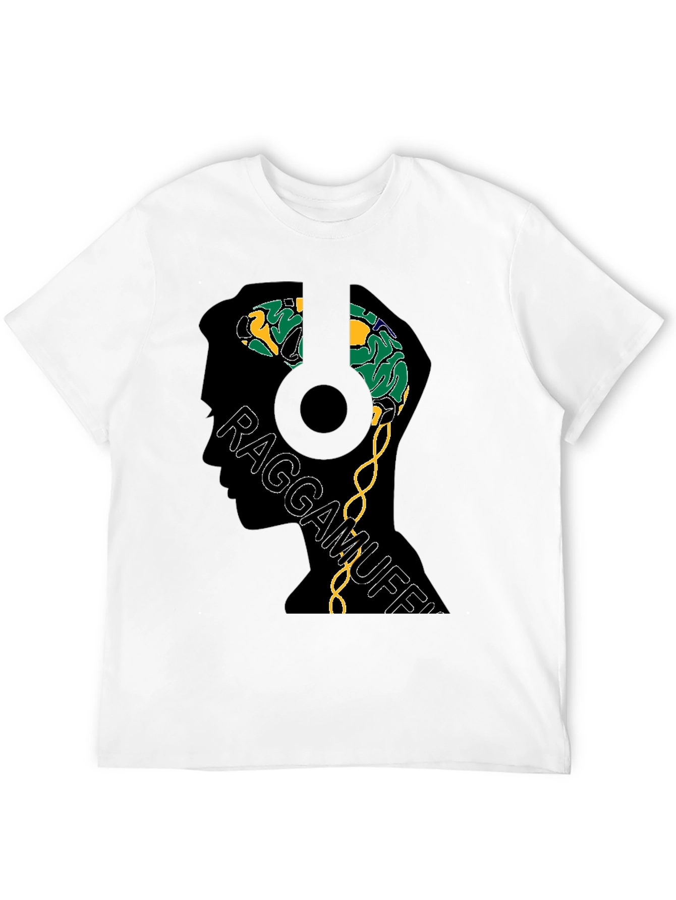 Raggamuffin Brain Graphic Tee - Unique Design