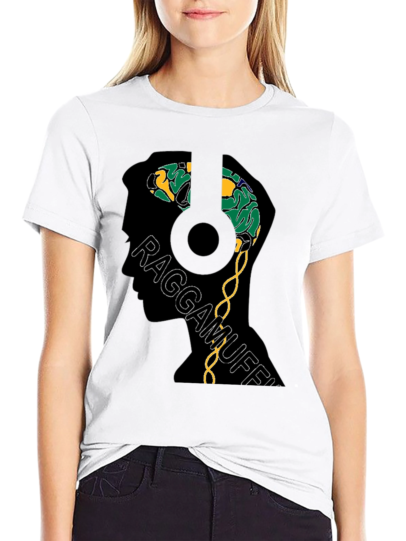 Raggamuffin Brain Graphic Tee - Unique Design