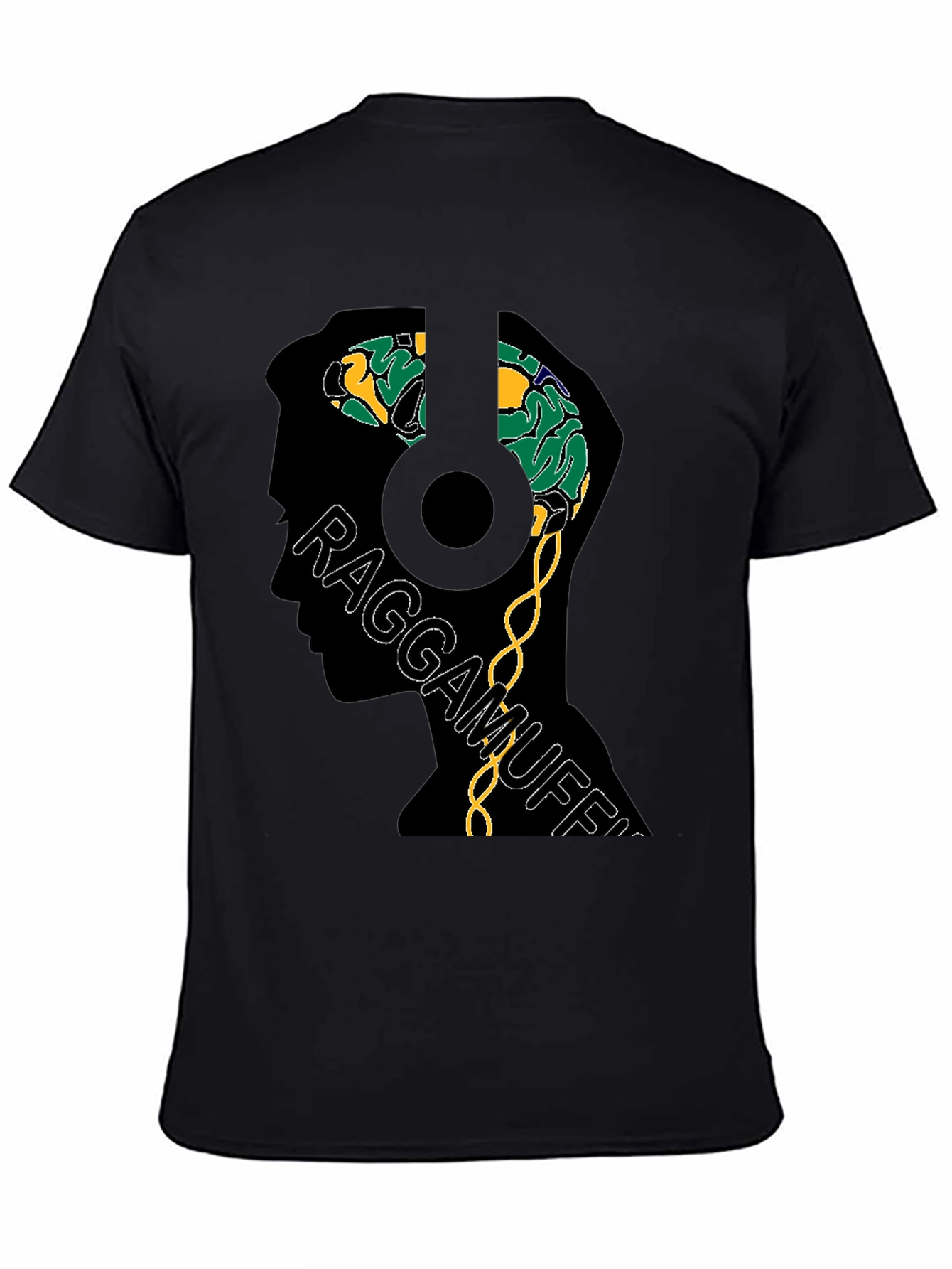 Raggamuffin Brain Graphic Tee - Unique Design