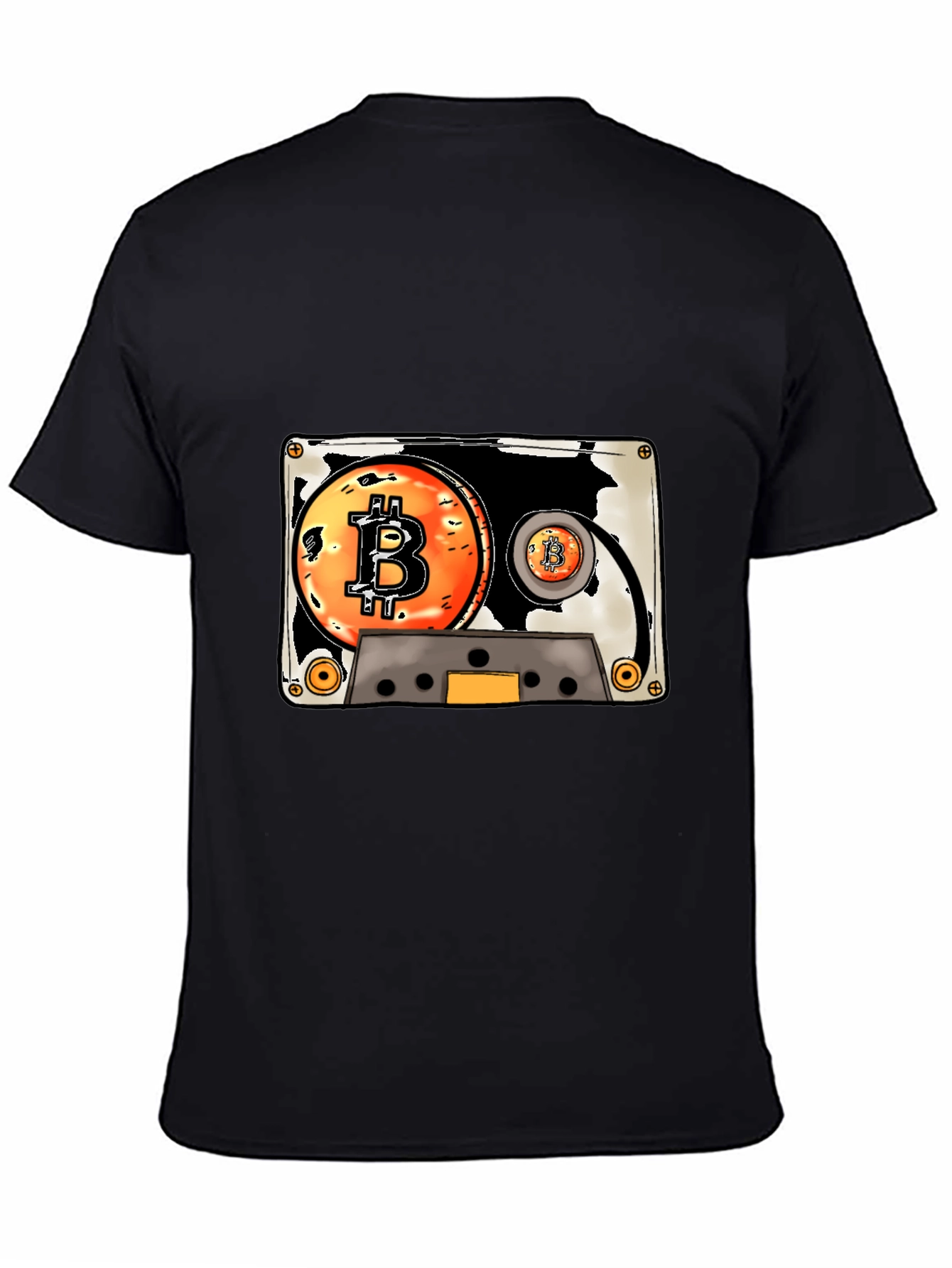 Bitcoin Cassette Tape Graphic Tee