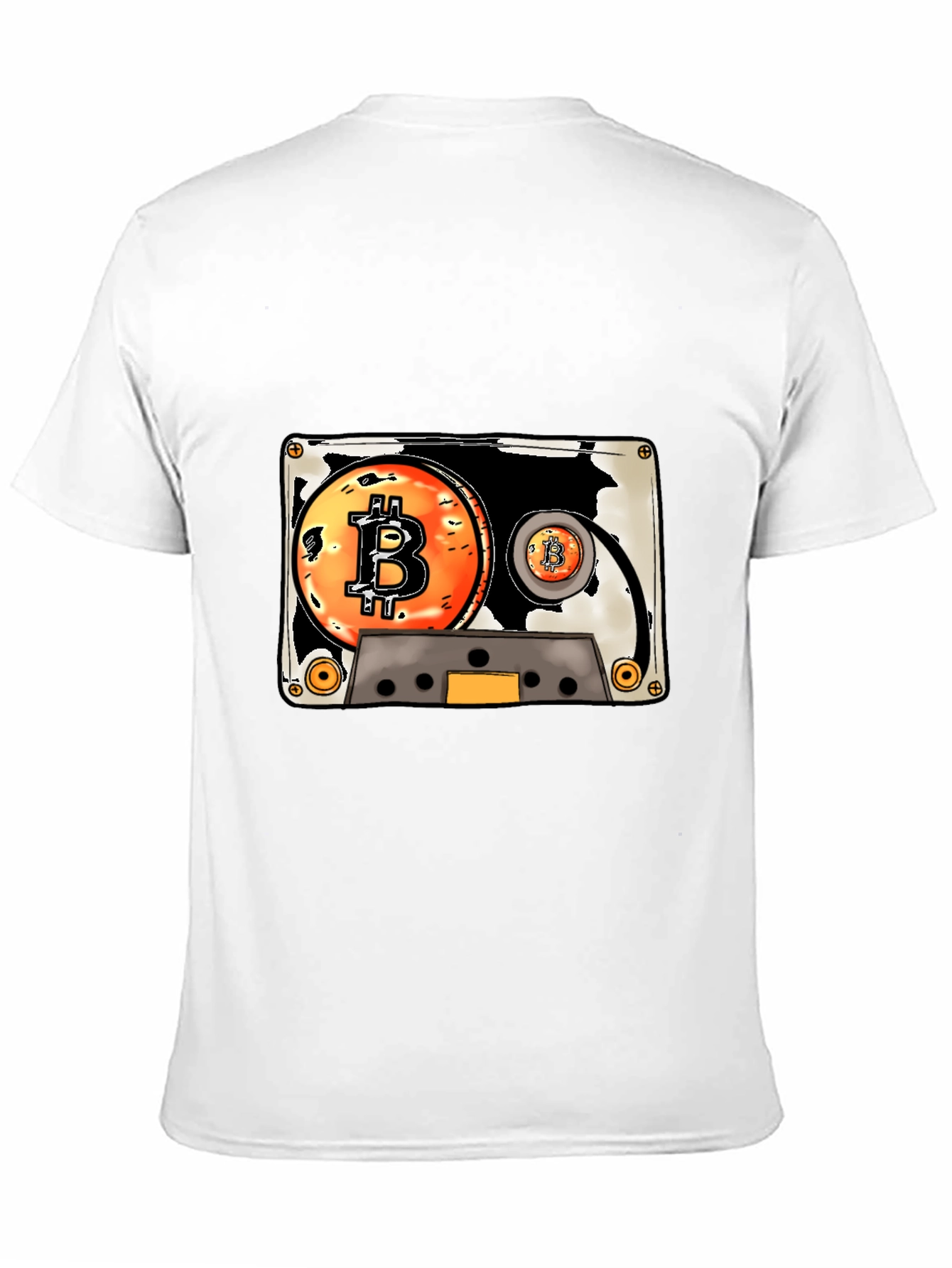 Bitcoin Cassette Tape Graphic Tee