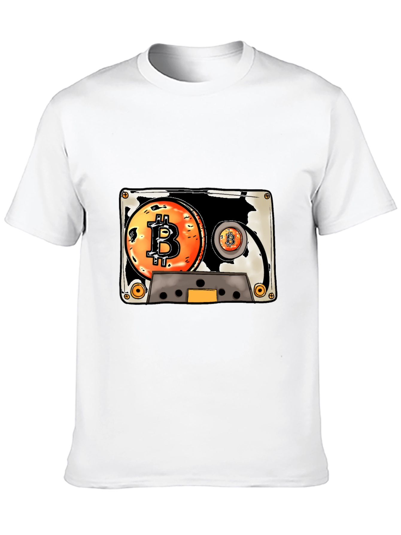 Bitcoin Cassette Tape Graphic Tee