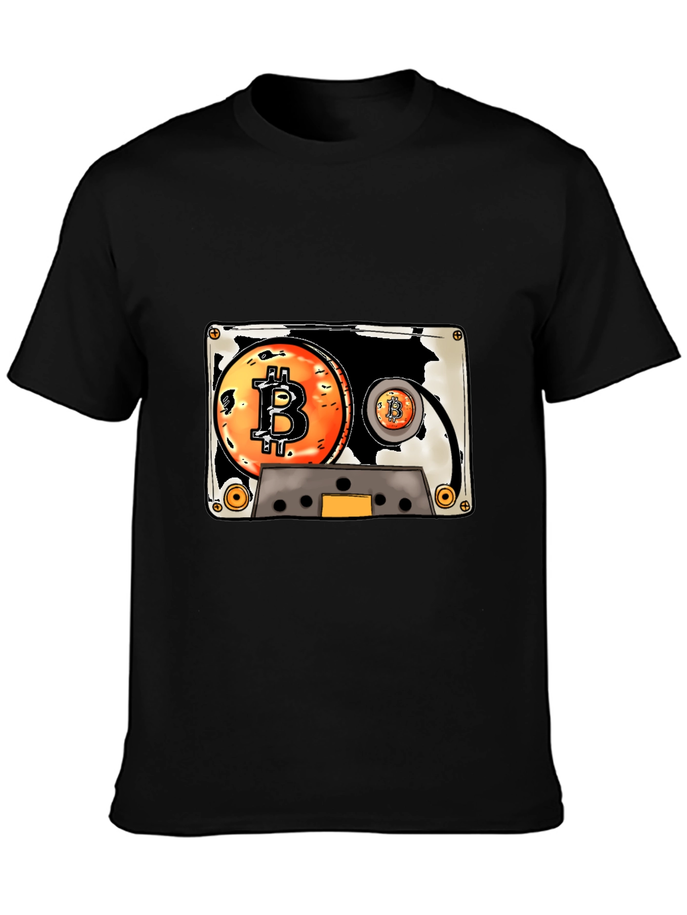 Bitcoin Cassette Tape Graphic Tee