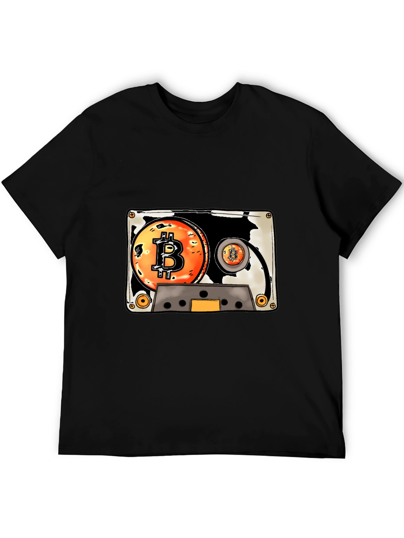 Bitcoin Cassette Tape Graphic Tee