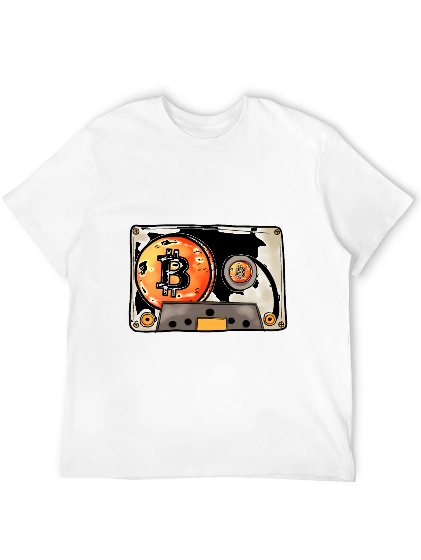 Bitcoin Cassette Tape Graphic Tee