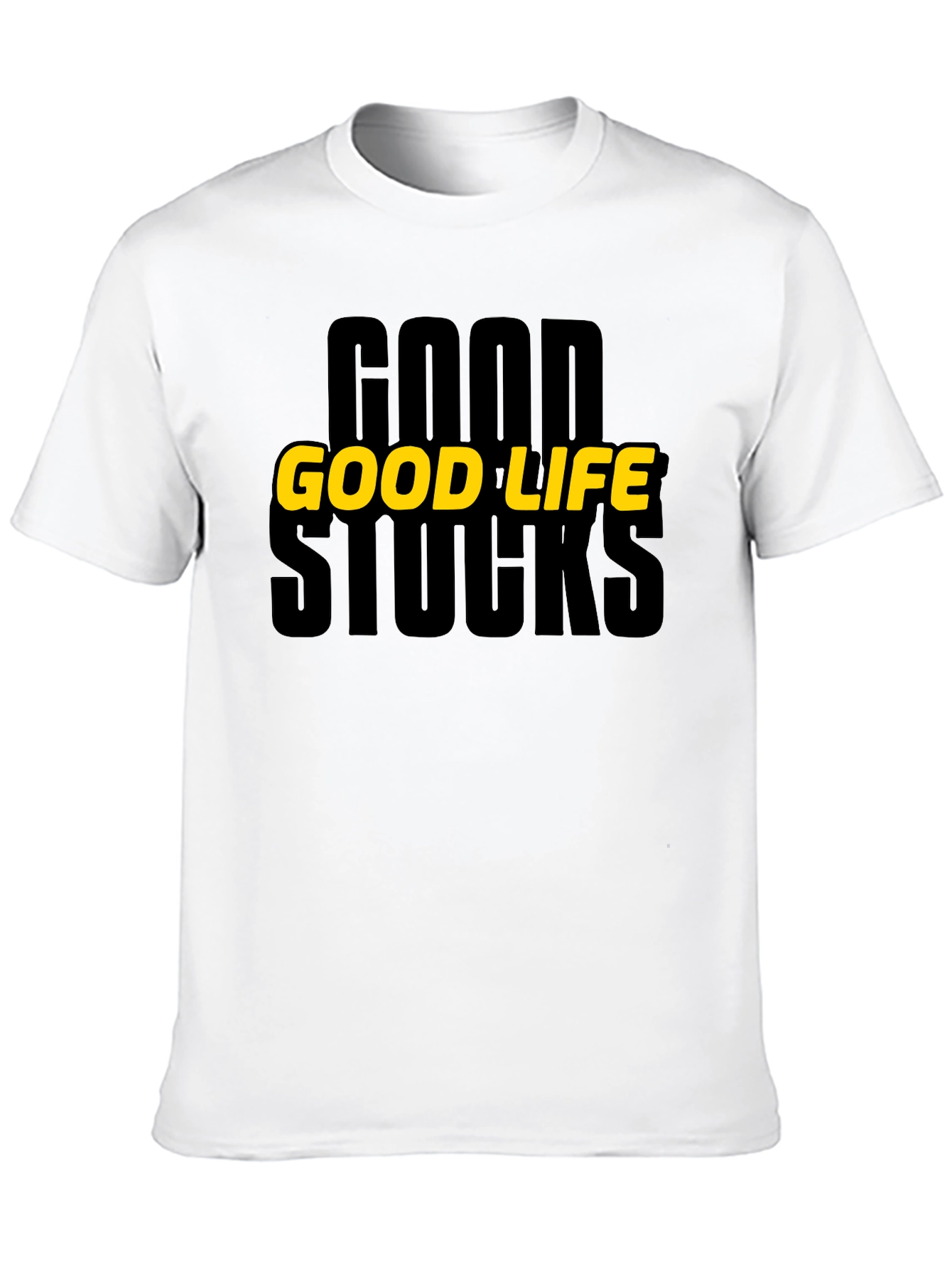 Good Life Stocks Graphic T-Shirt - Black