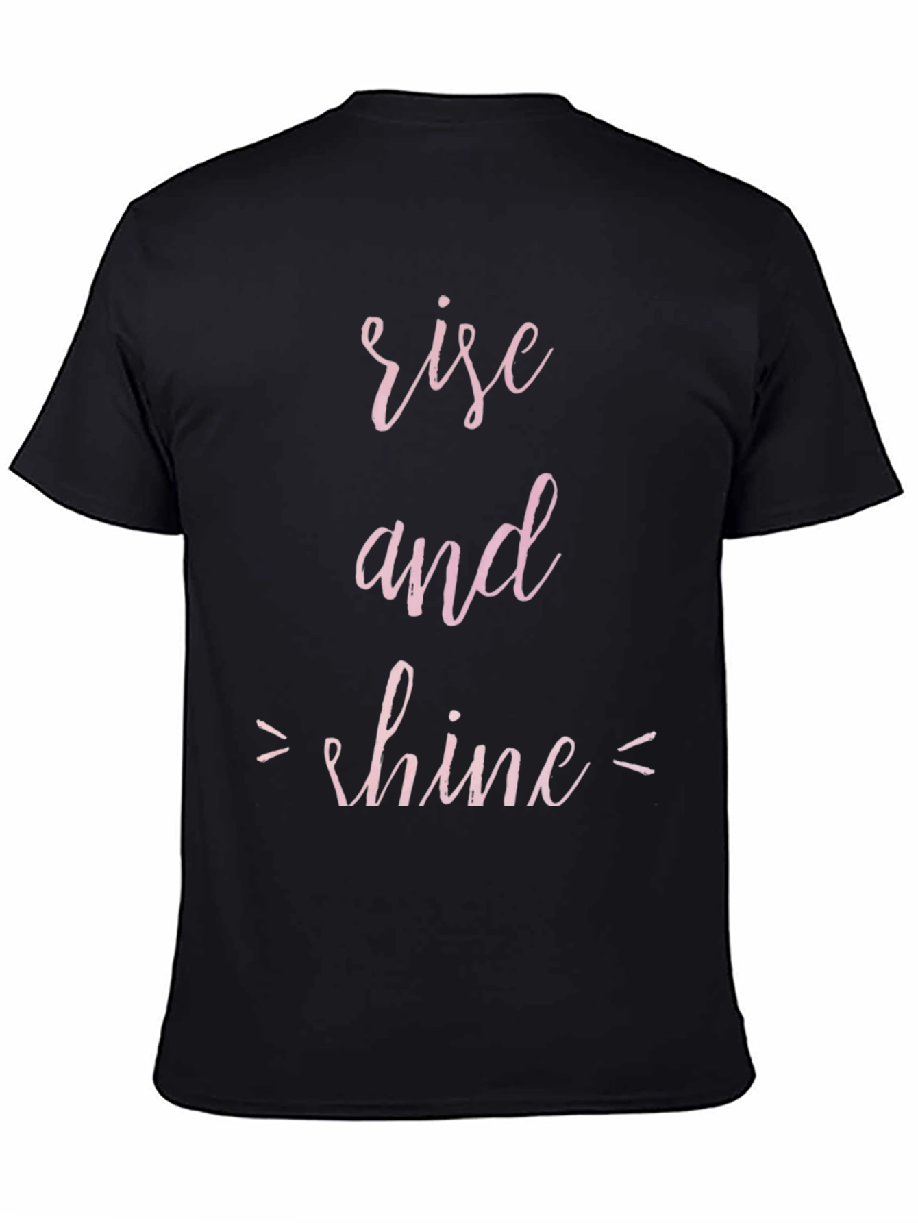 Rise and Shine Graphic Tee - Black Cotton T-Shirt