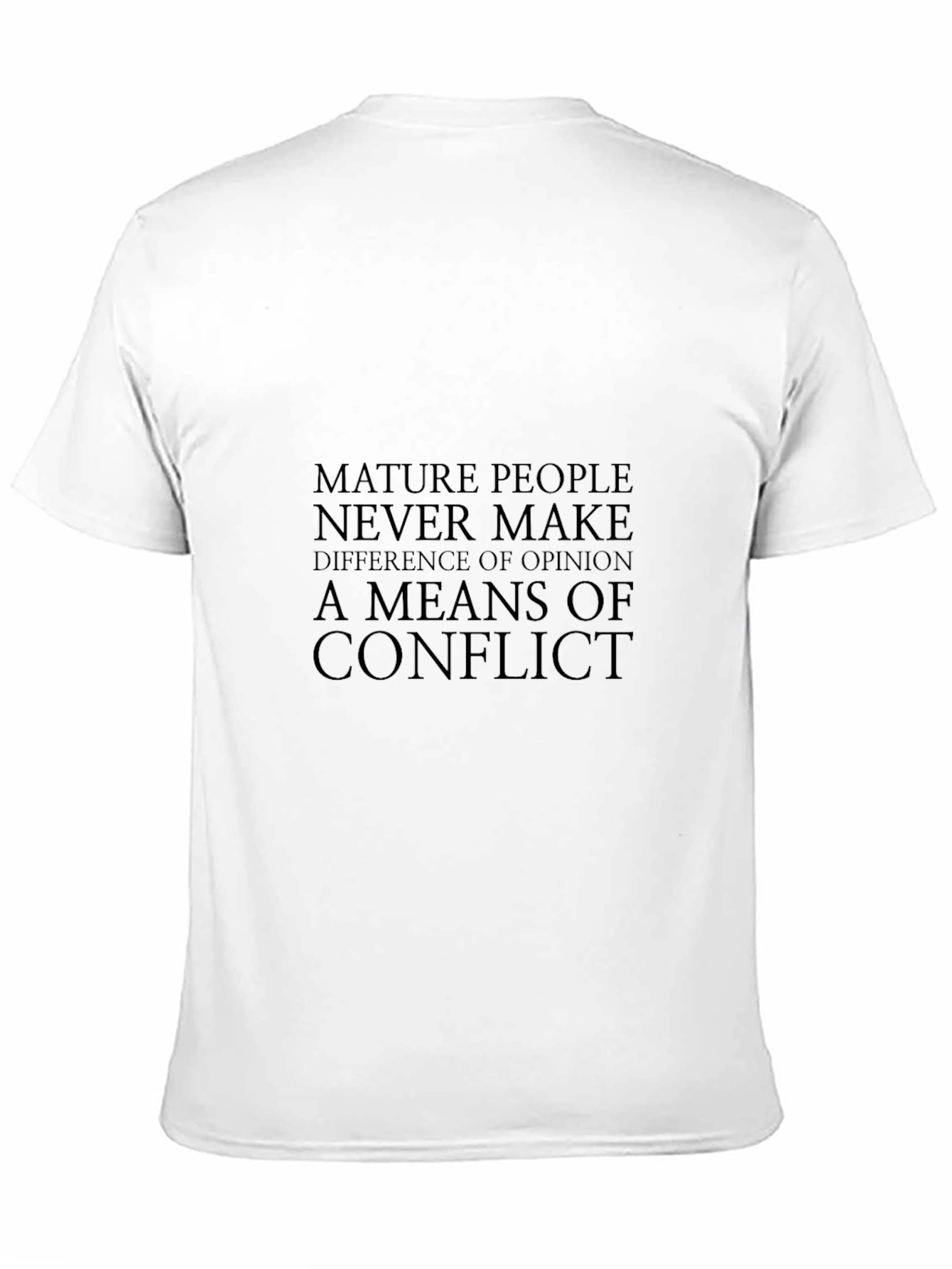 Mens Black Graphic Tee - Mature People Quote