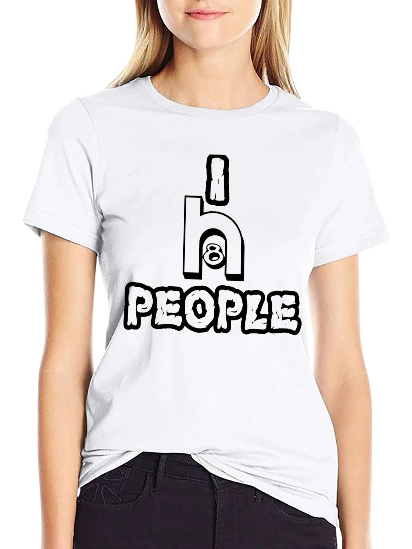 i8 H People Graphic T-Shirt